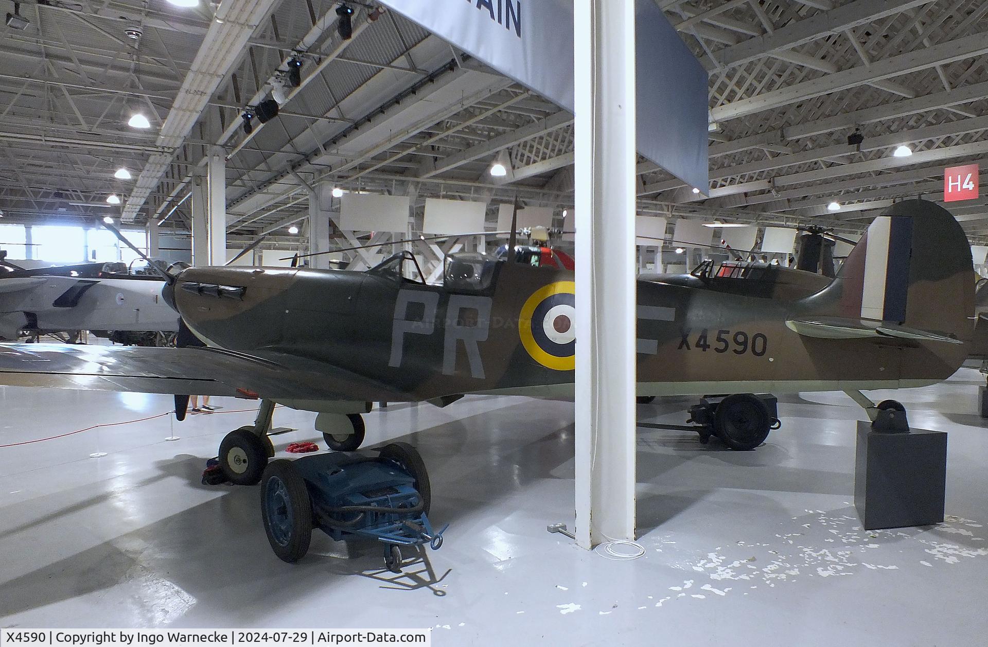 X4590, Supermarine 300 Spitfire Mk1A C/N 6S/81254, Supermarine Spitfire Ia at the RAF Museum Hendon