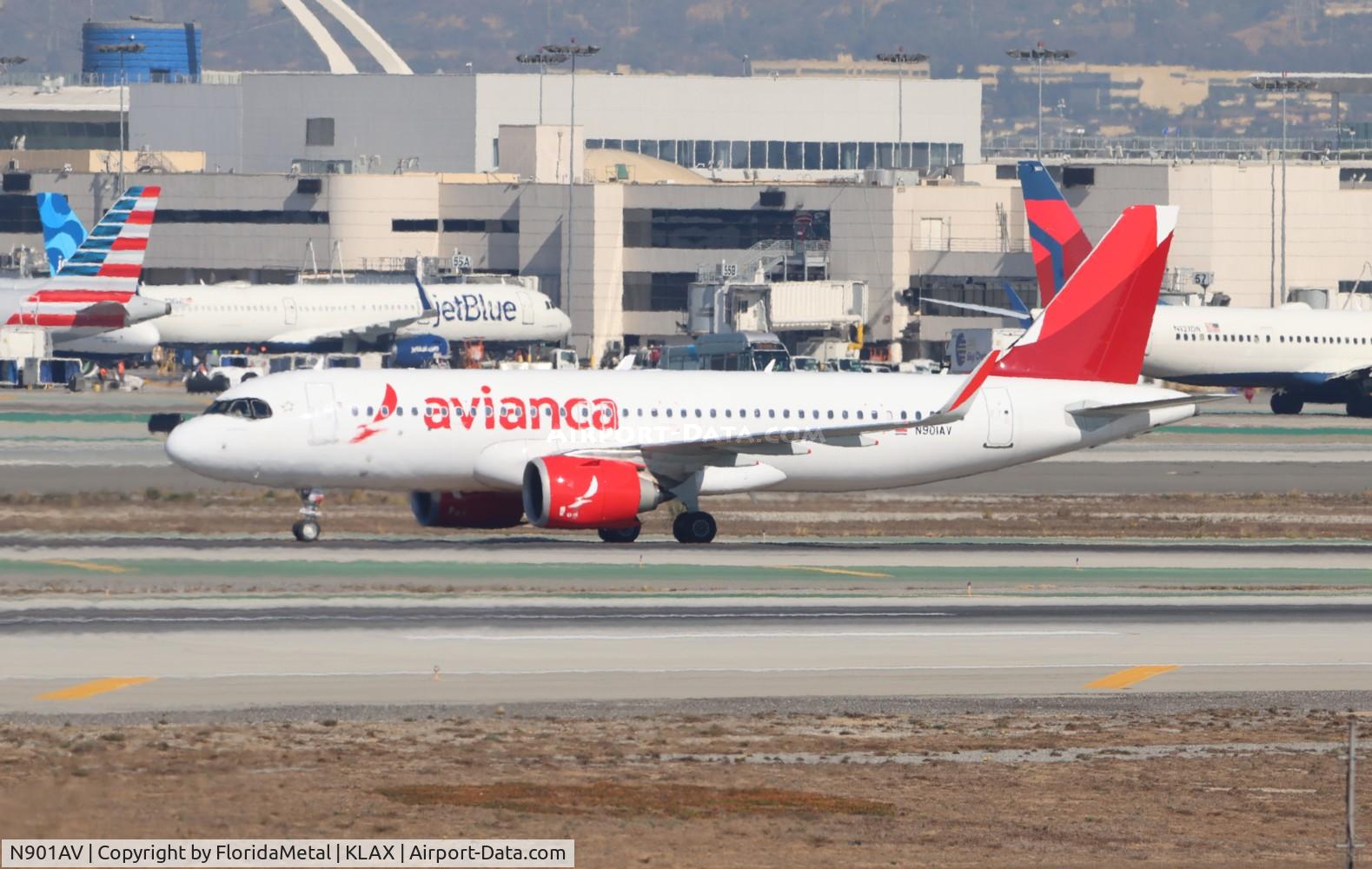 N901AV, 2024 Airbus A320-251N C/N 11912, AVA A32N zx gua, mggt-lax