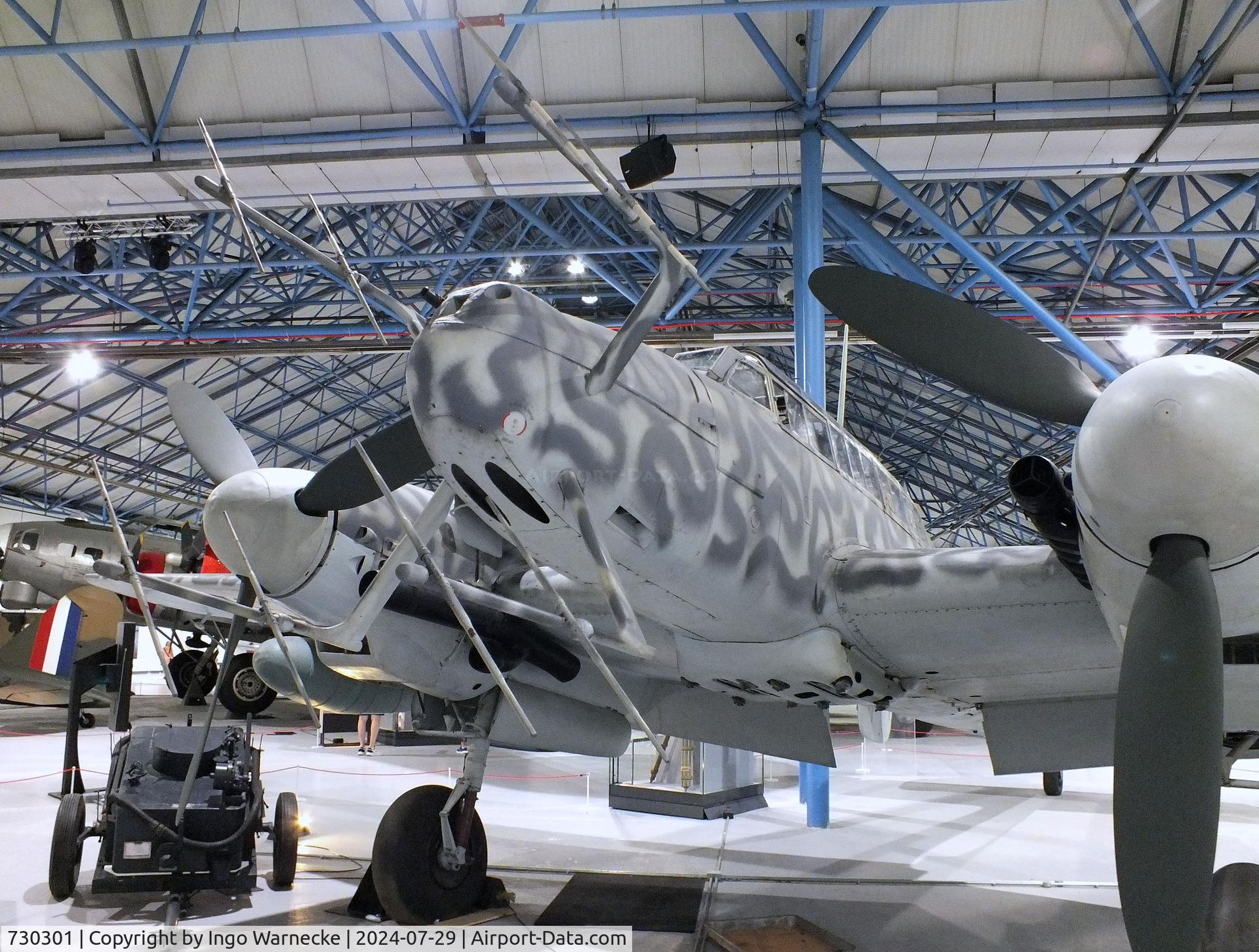 730301, Messerschmitt Bf-110G-4/R6 C/N 730301, Messerschmitt Bf-110G-4/R6 at the RAF Museum Hendon