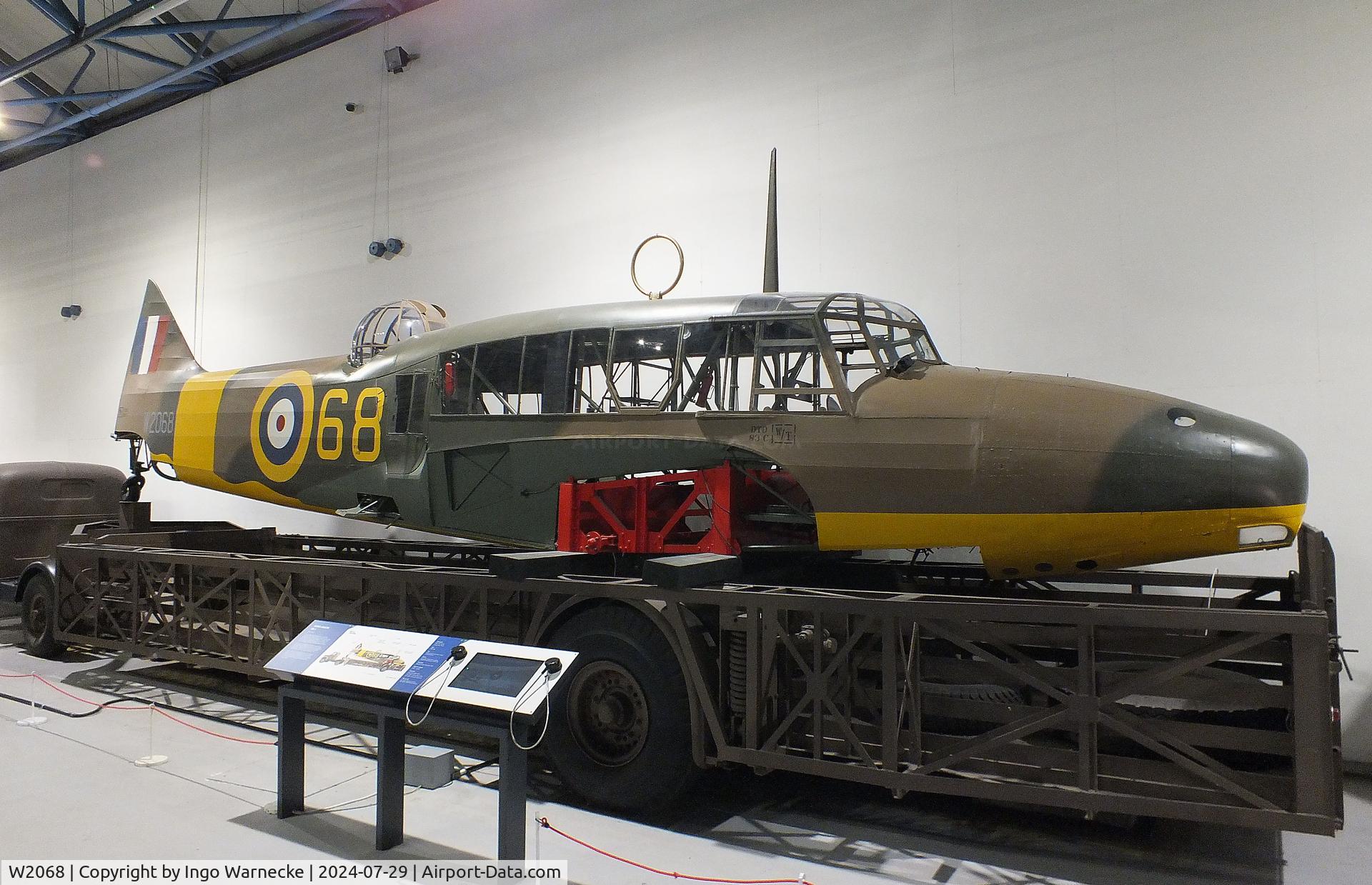 W2068, 1941 Avro 652A Anson 1 C/N Not found W2068, Avro Anson I (fuselage only) at the RAF Museum Hendon