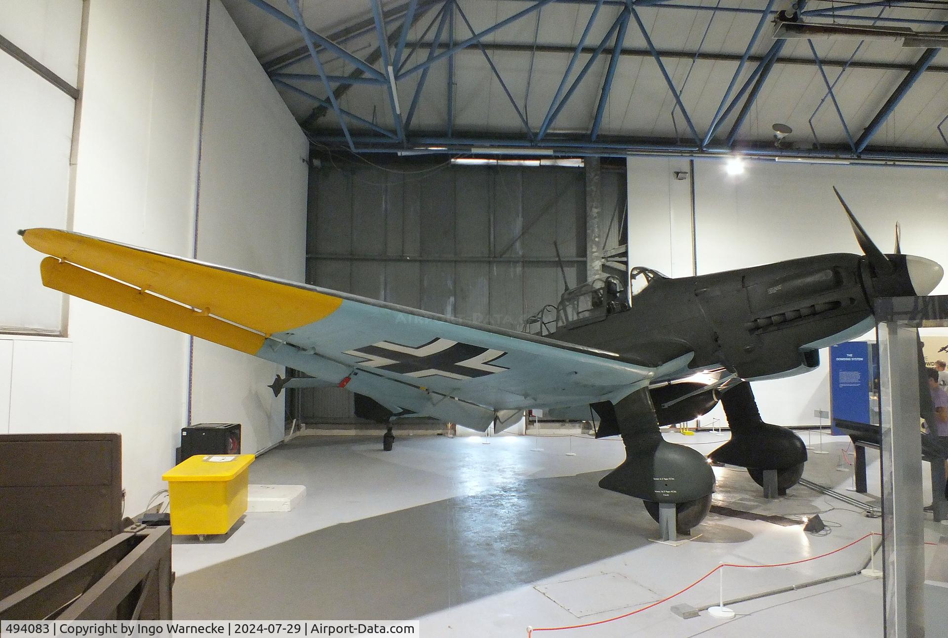 494083, 1941 Junkers Ju-87D Stuka C/N Not found 494083, Junkers Ju 87G-2 at the RAF Museum Hendon