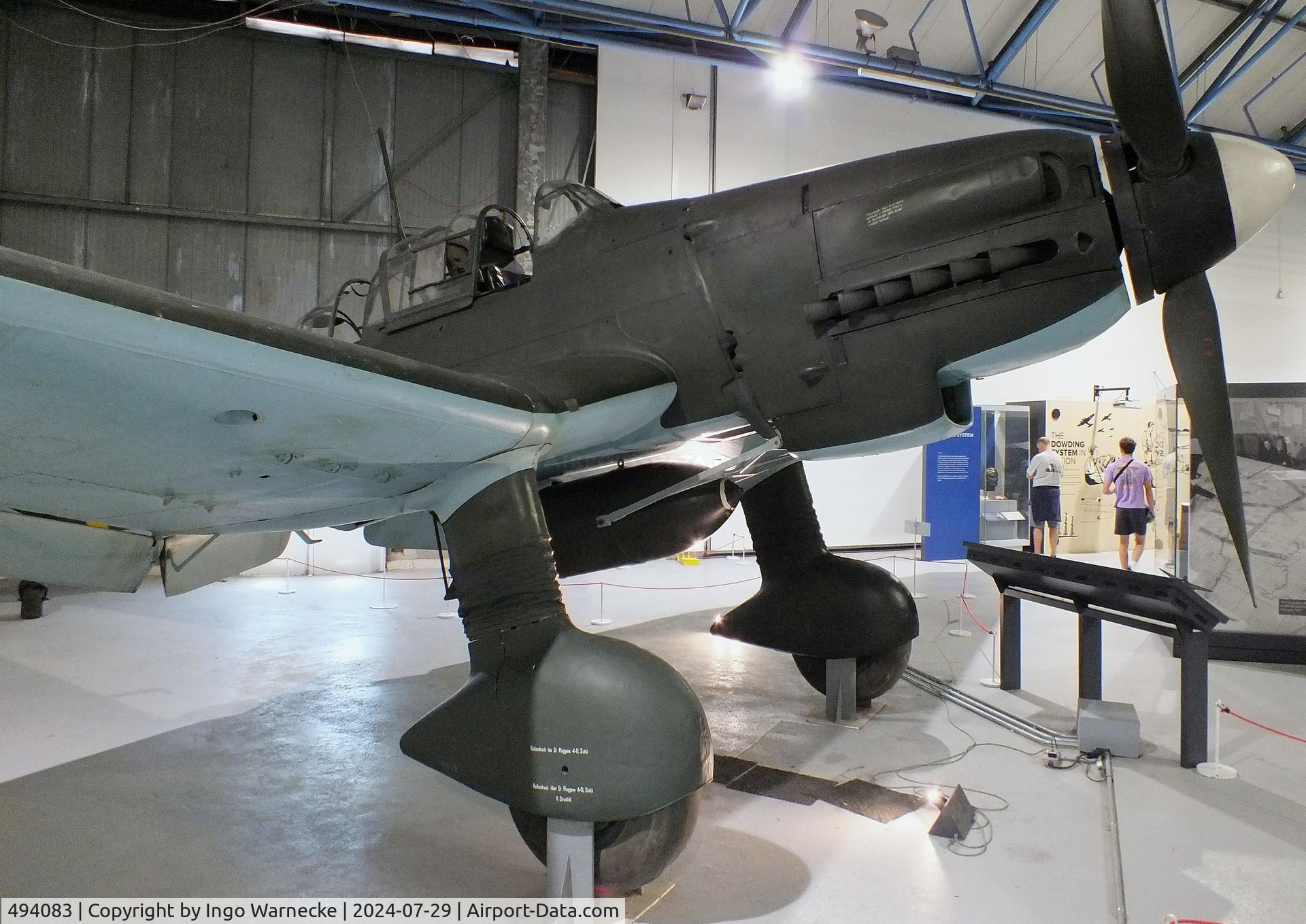 494083, 1941 Junkers Ju-87D Stuka C/N Not found 494083, Junkers Ju 87G-2 at the RAF Museum Hendon