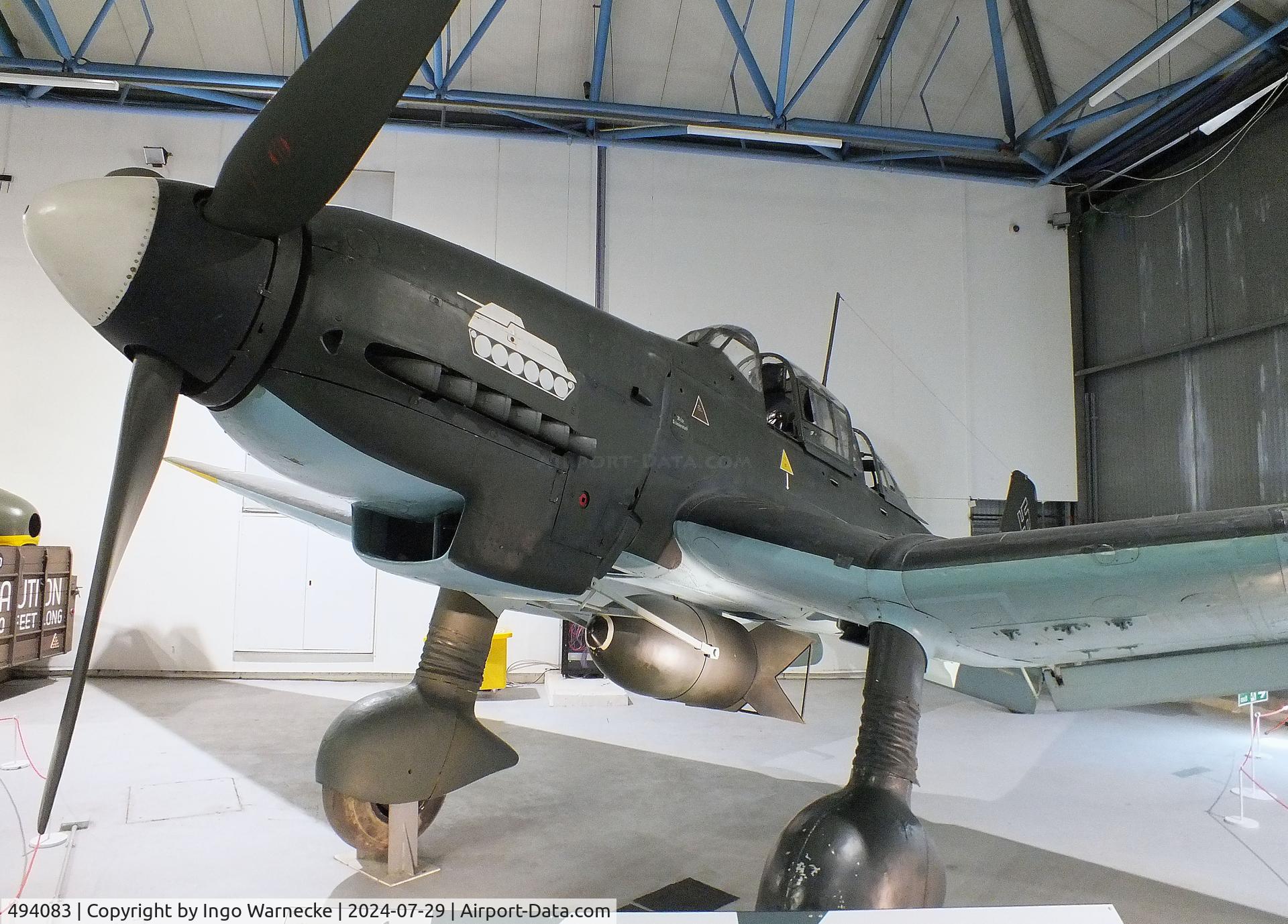 494083, 1941 Junkers Ju-87D Stuka C/N Not found 494083, Junkers Ju 87G-2 at the RAF Museum Hendon