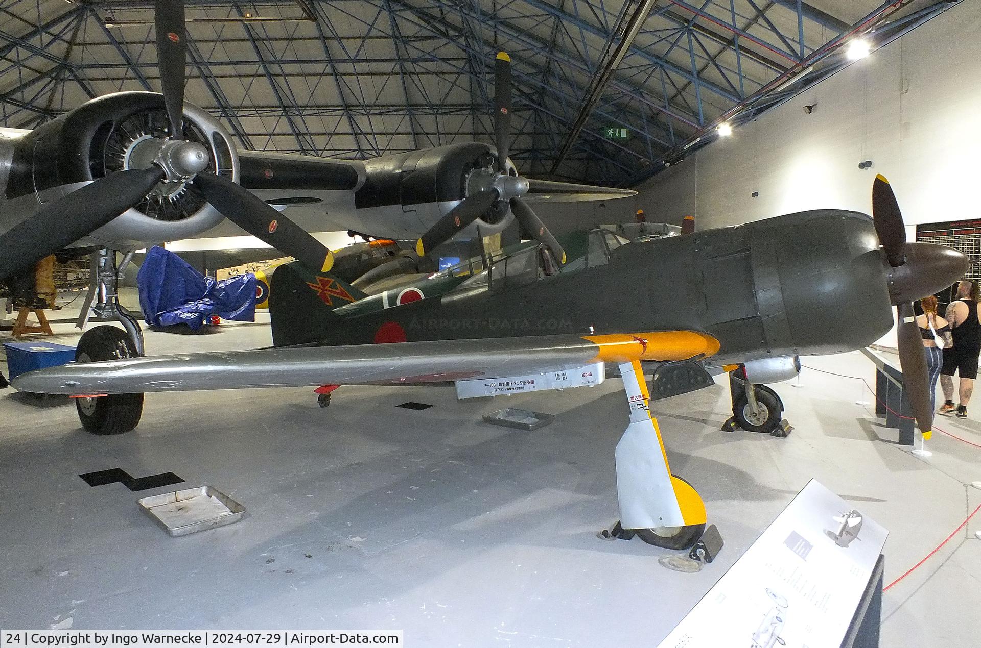 24, 1944 Kawasaki Ki 100-1B C/N 16336, Kawasaki Ki-100-1b at the RAF Museum Hendon