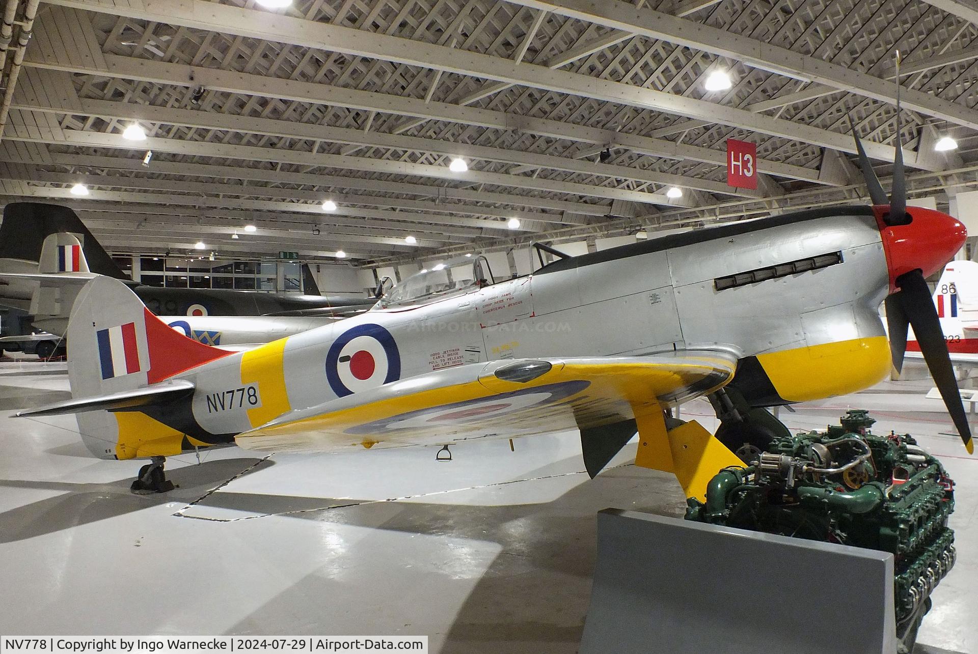 NV778, Hawker Tempest TT.5 C/N Not found NV778, Hawker Tempest V/TT5 at the RAF Museum Hendon