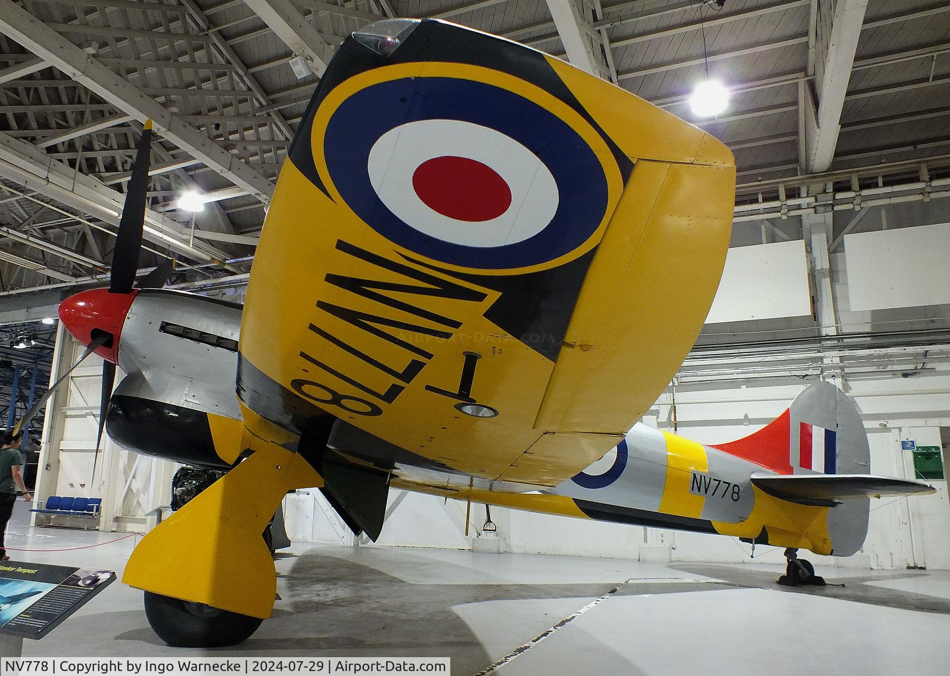 NV778, Hawker Tempest TT.5 C/N Not found NV778, Hawker Tempest V/TT5 at the RAF Museum Hendon