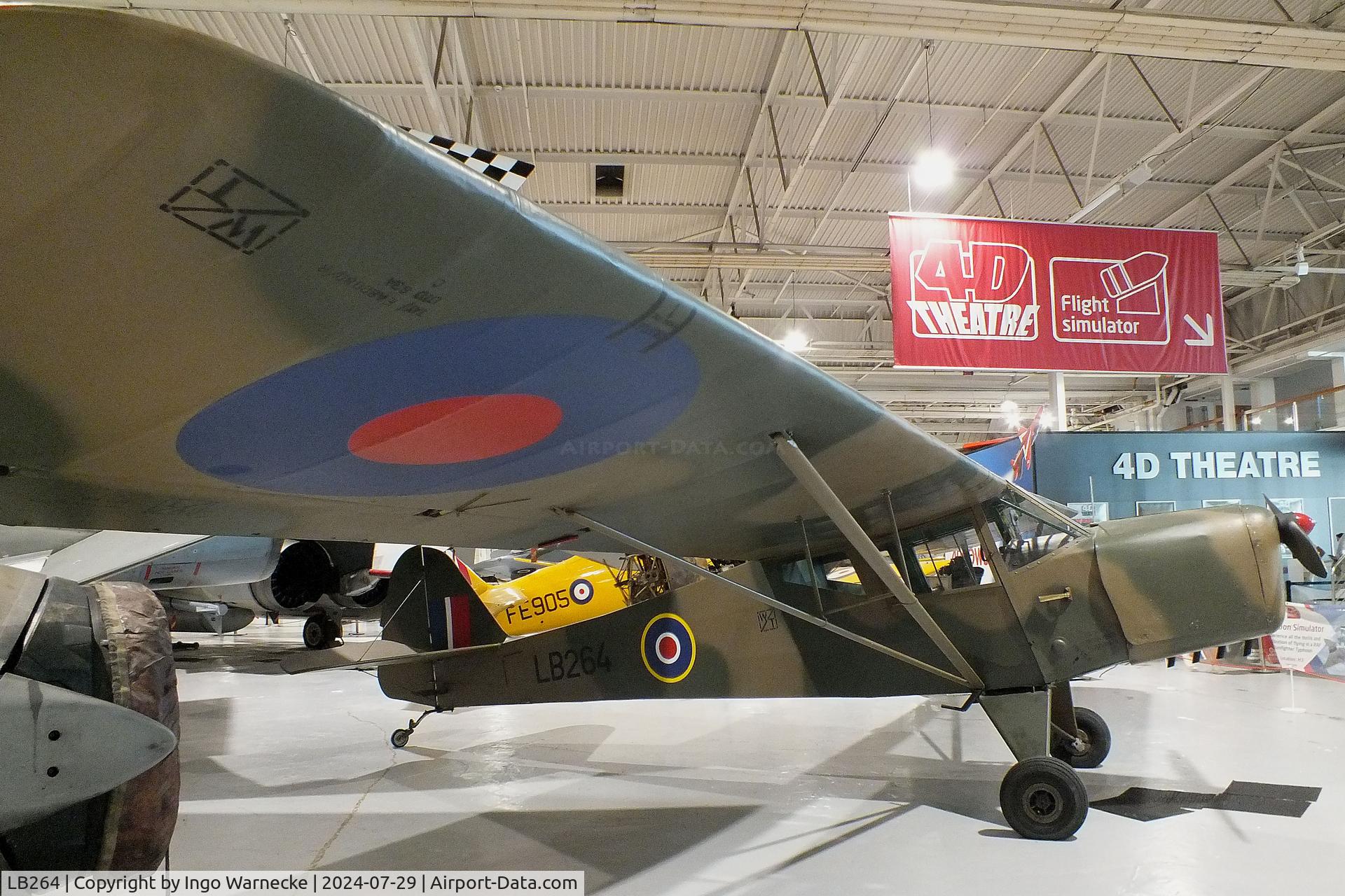 LB264, 1942 Taylorcraft Auster 1 C/N 134, Taylorcraft Auster 1 at the RAF Museum Hendon