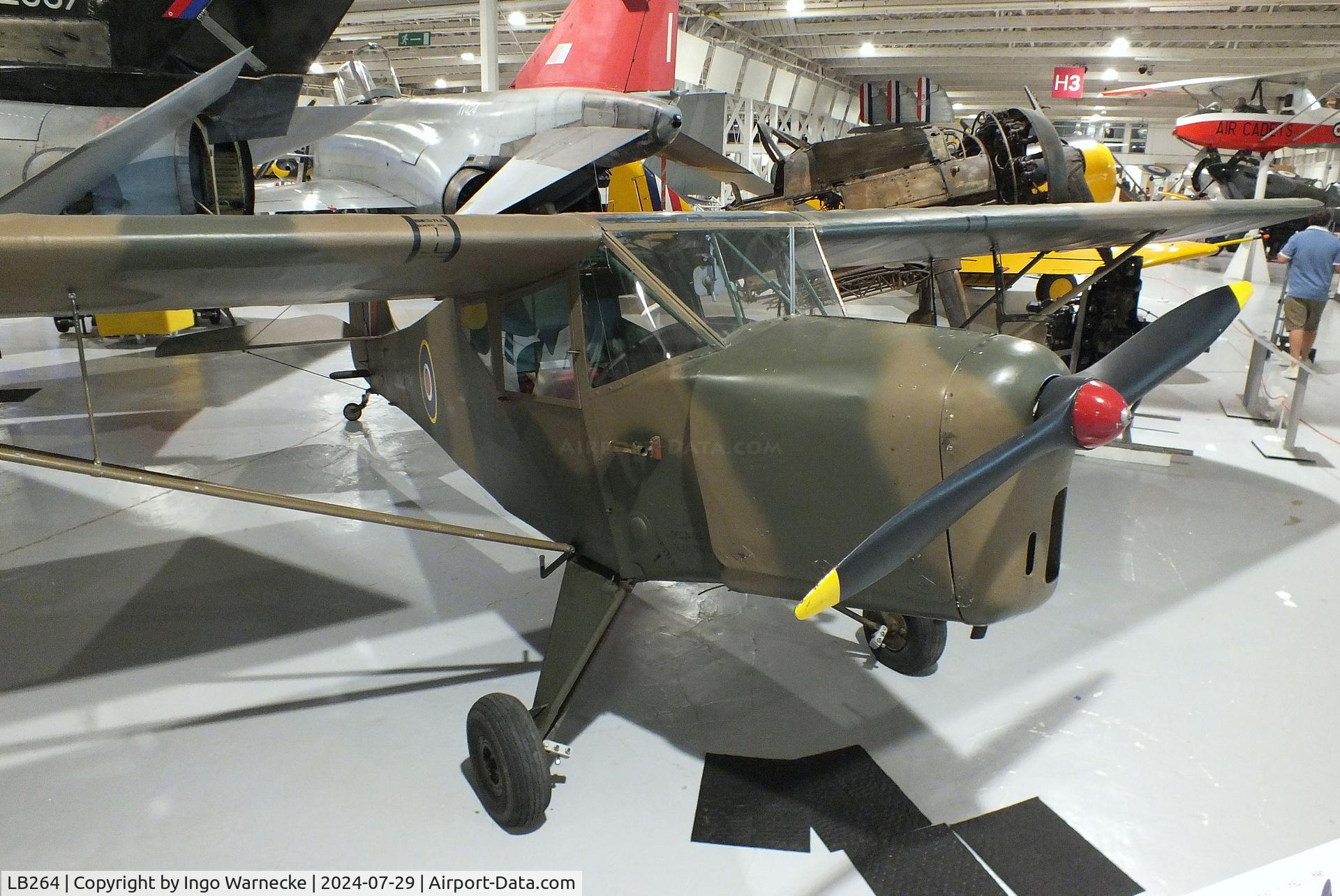LB264, 1942 Taylorcraft Auster 1 C/N 134, Taylorcraft Auster 1 at the RAF Museum Hendon