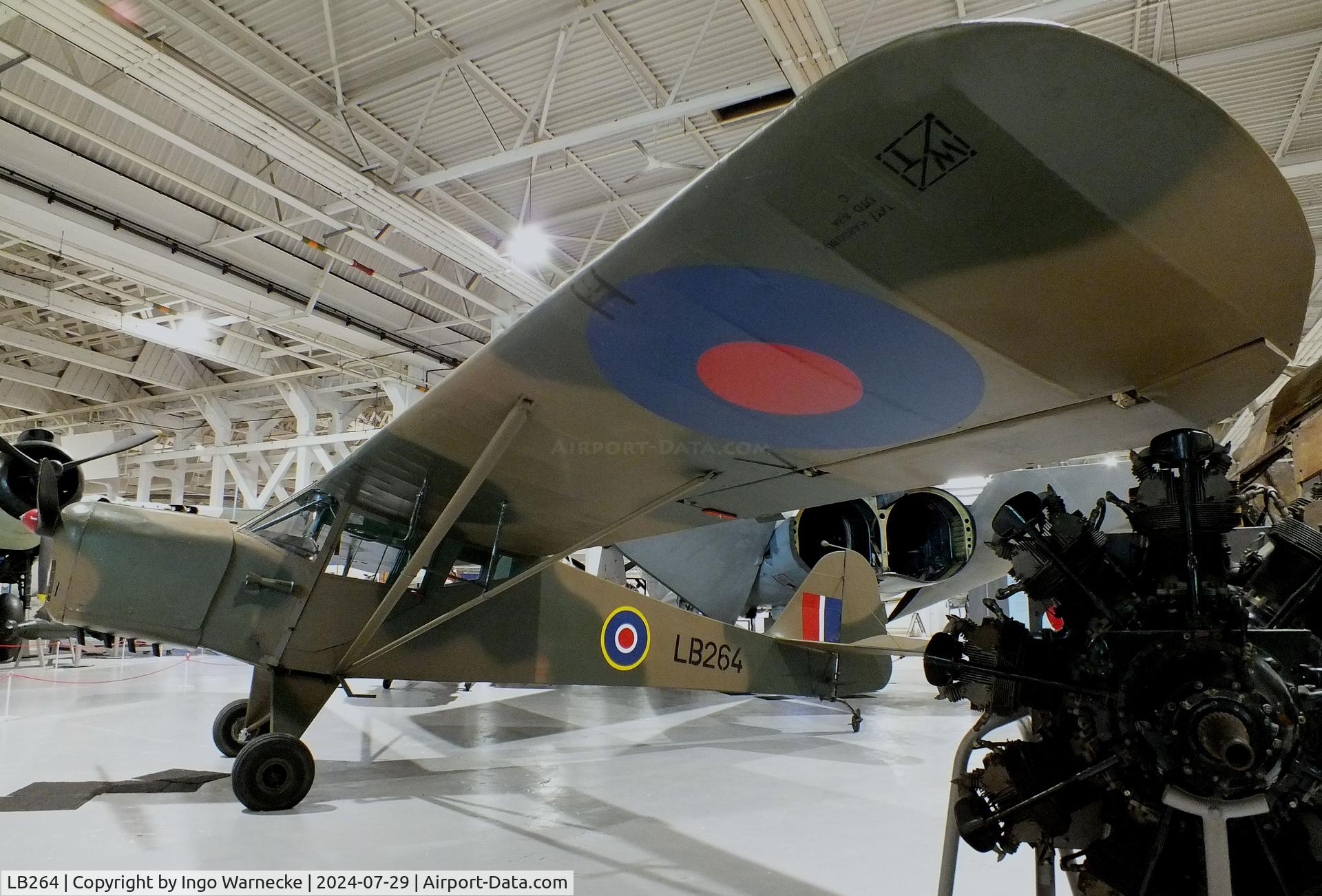 LB264, 1942 Taylorcraft Auster 1 C/N 134, Taylorcraft Auster 1 at the RAF Museum Hendon