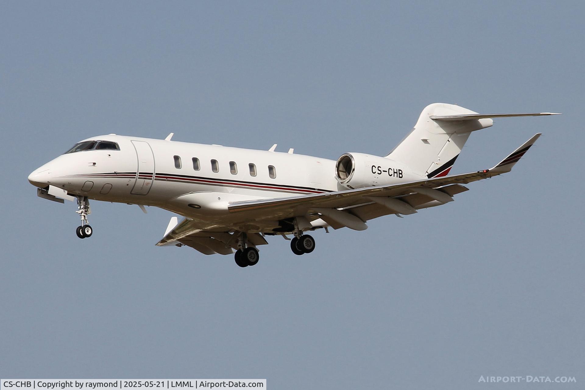 CS-CHB, 2015 Bombardier Challenger 350 (BD-100-1A10) C/N 20553, Bombardier BD-100 Challenger 350 reg CS-CHB of Netjets approaching RW31 in Malta.