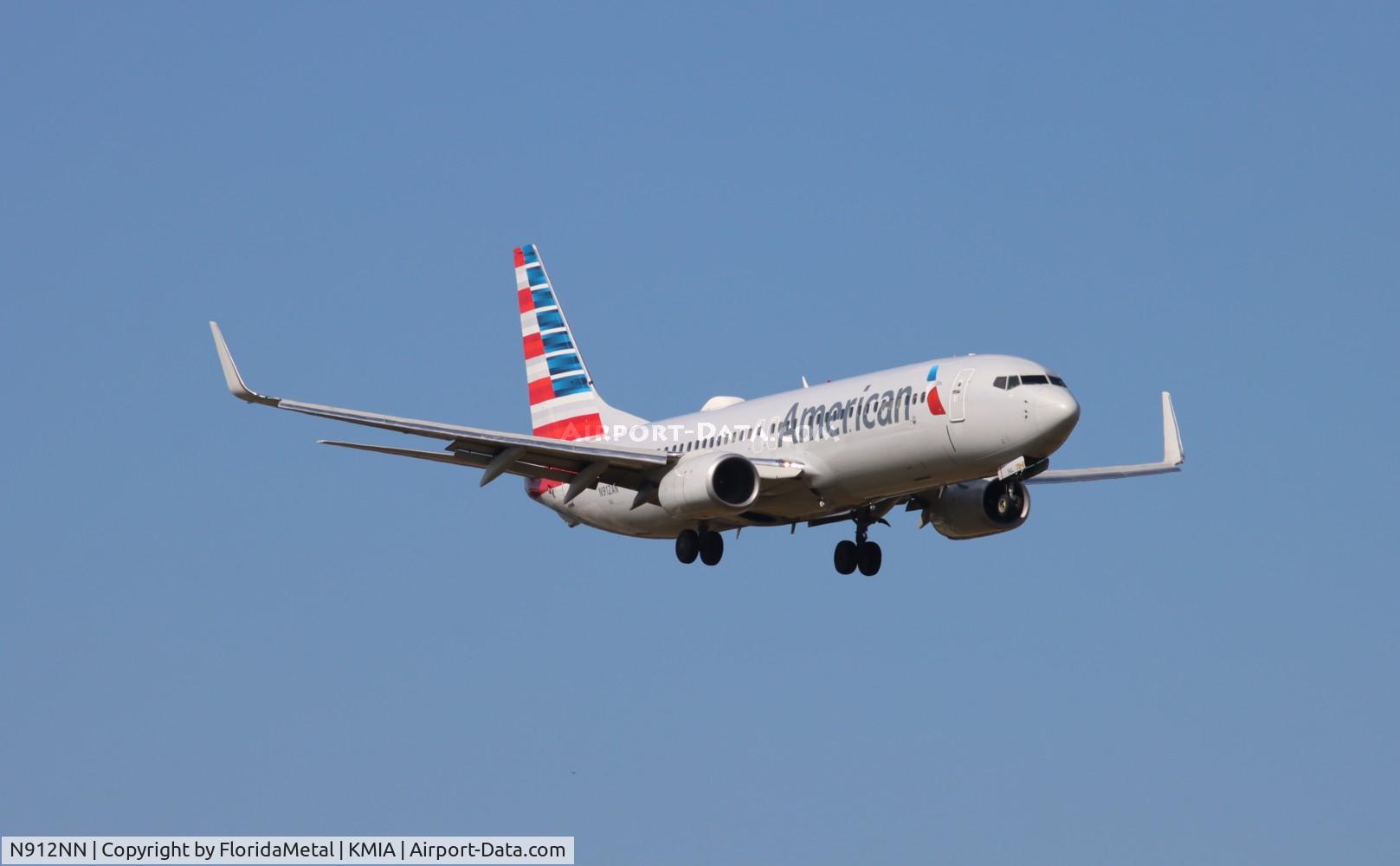 N912NN, 2012 Boeing 737-823 C/N 33319, AAL 738 zx hav, muha-mia