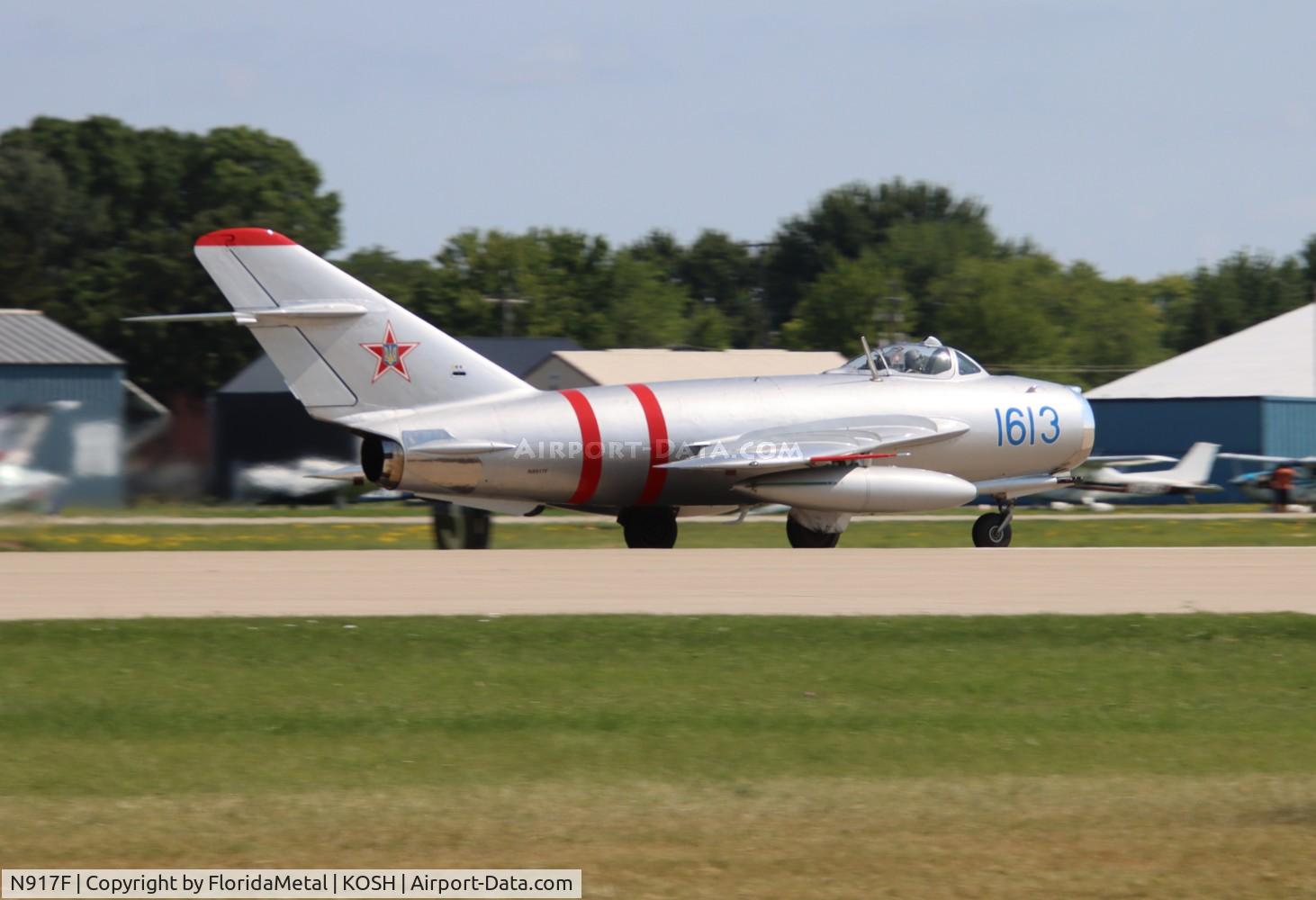 N917F, 1980 Mikoyan-Gurevich MiG-17 C/N 1C1613, Mig-17 zx