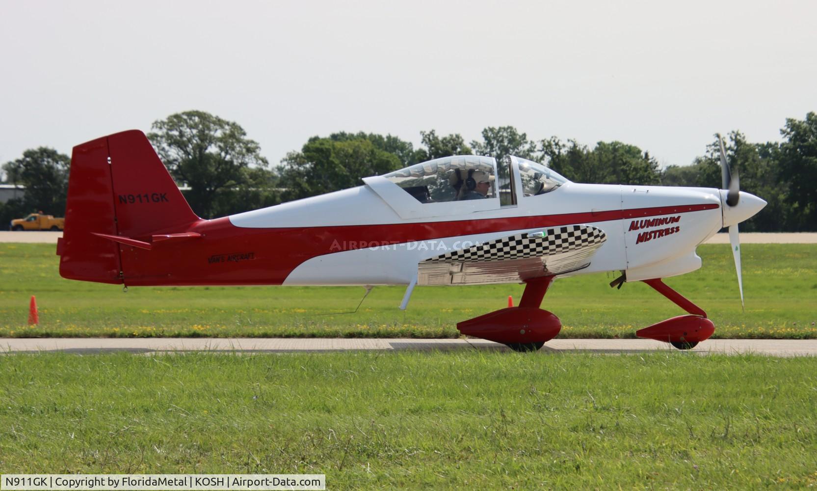 N911GK, 2008 Vans RV-6A C/N 21654, RV-6A zx