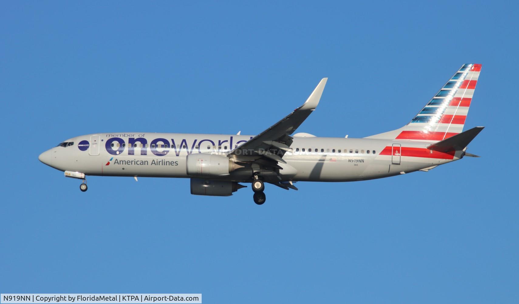 N919NN, 2013 Boeing 737-823 C/N 29573, AAL 738 zx dfw-tpa