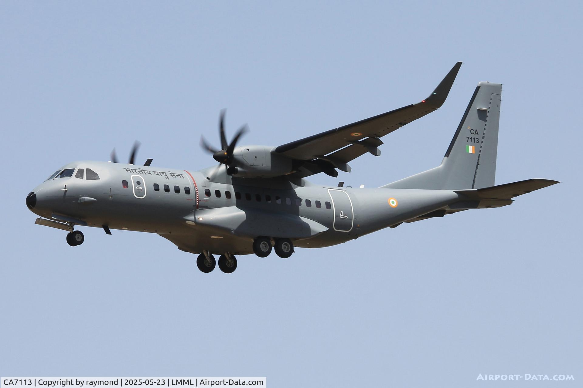 CA7113, 2025 CASA C-295W C/N S-245, CASA C-295W reg CA7113 of the Indian Air Force seen landing on RW31 on it's delivery flight.