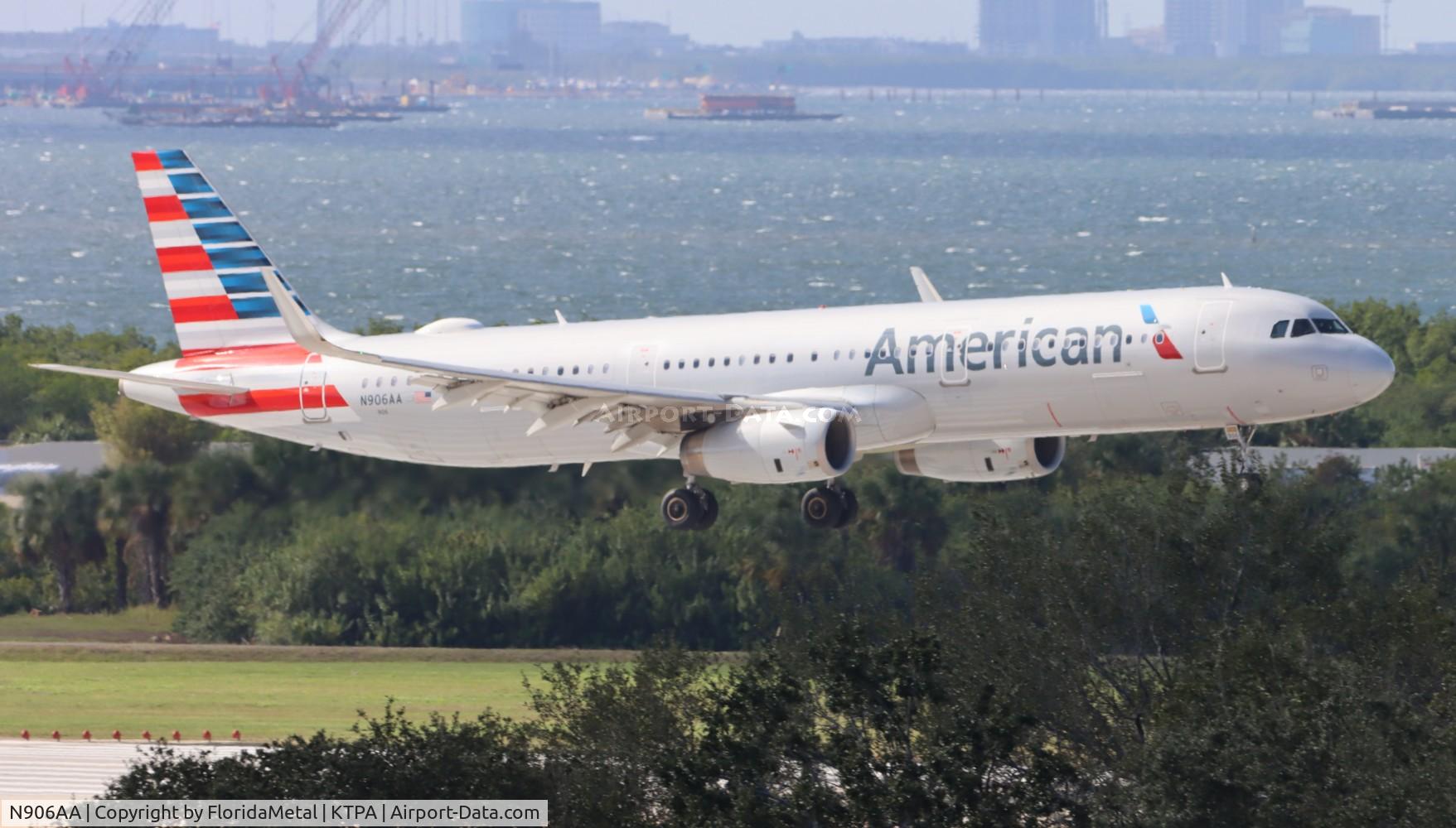 N906AA, 2017 Airbus A321-231 C/N 7651, AAL A321 zx phl-tpa