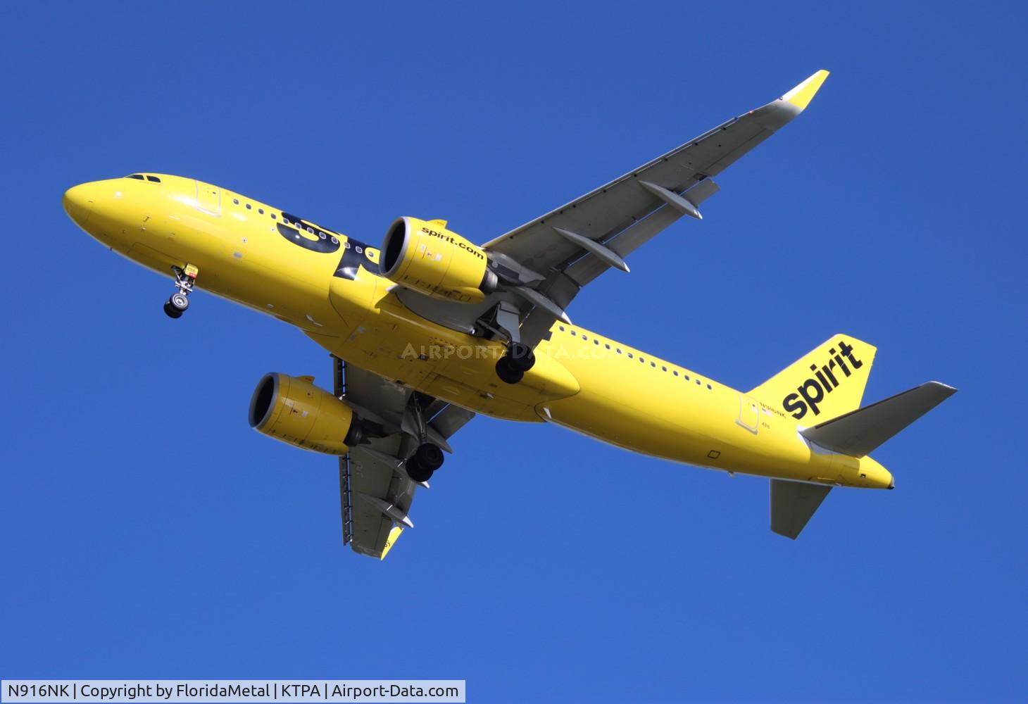 N916NK, 2019 Airbus A320-271N C/N 9175, NKS A32N zx  las-tpa