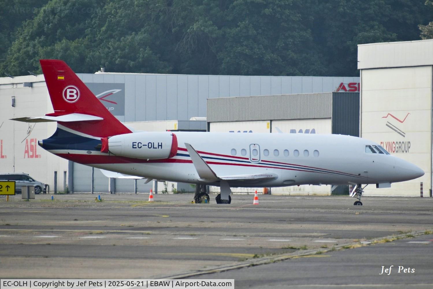 EC-OLH, Dassault Falcon 2000LXS C/N 340, EC-OLH at Antwerp Airport.