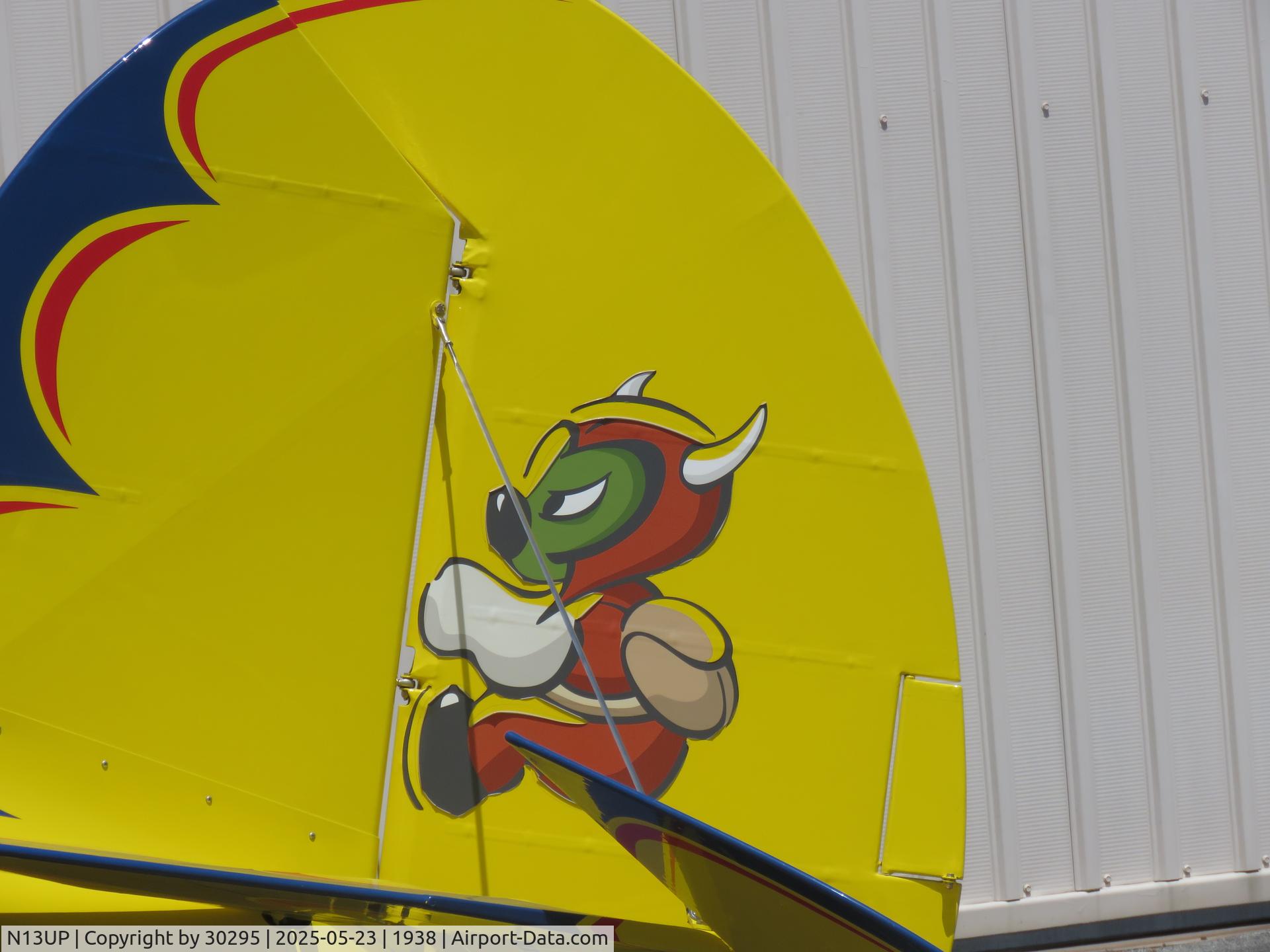 N13UP, 2015 Waco Classic Aircraft YMF-F5C C/N F5C-8-144, Tail art