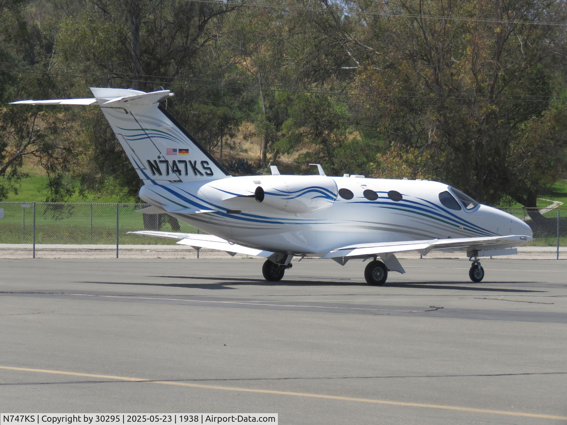 N747KS, 2010 Cessna 510 Citation Mustang Citation Mustang C/N 510-0280, Parked