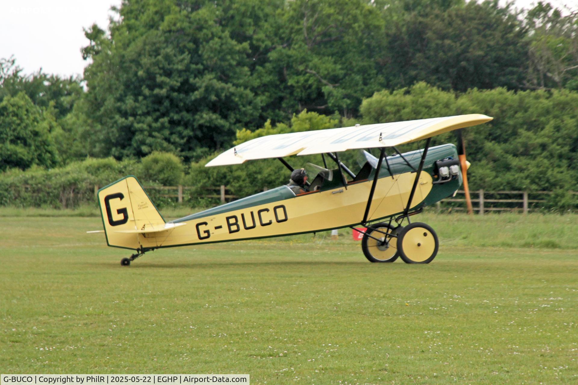 G-BUCO, 1992 Pietenpol Air Camper C/N PFA 047-11829, G-BUCO 1992 Pietenpol Air Camper Fly In Popham