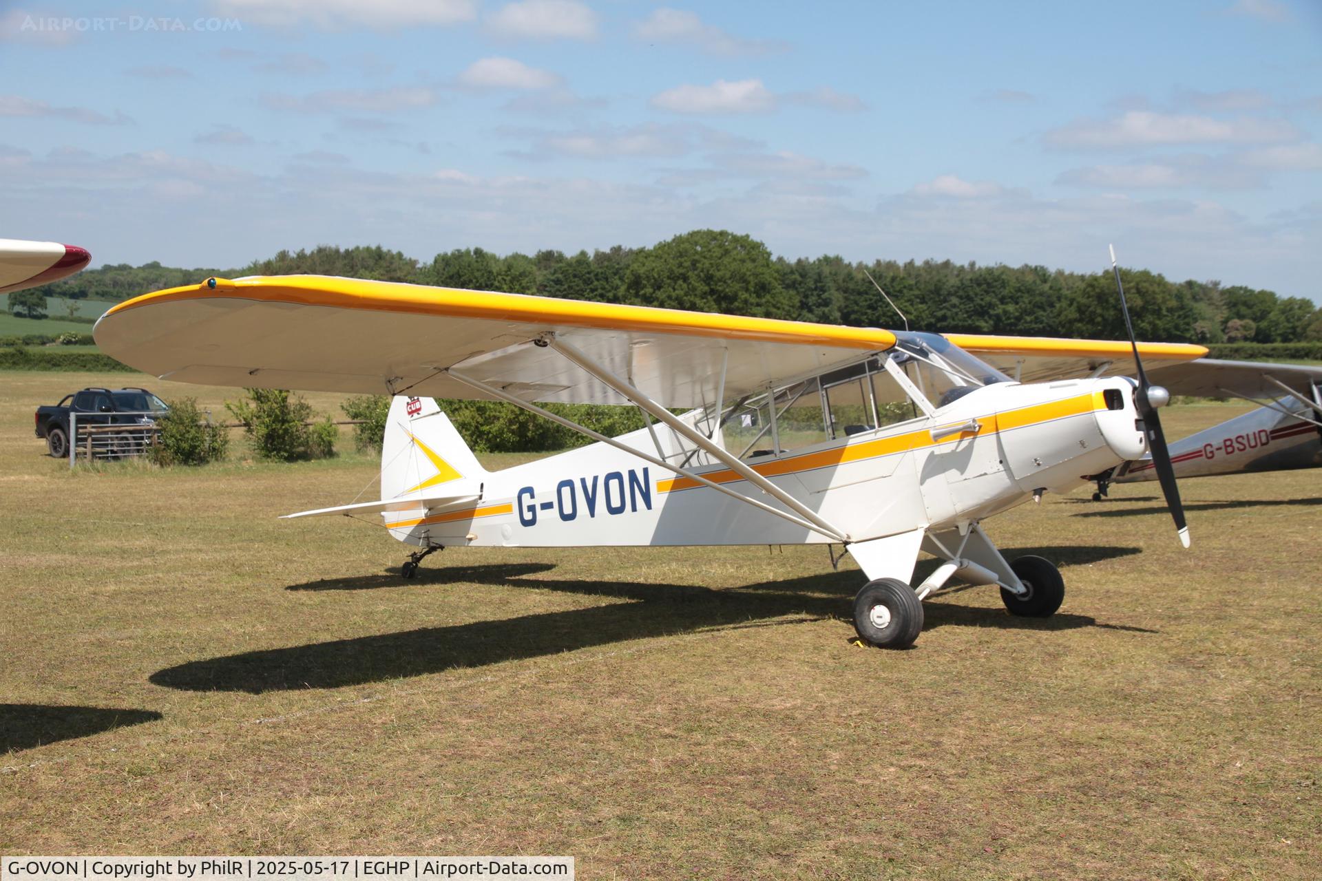 G-OVON, 1952 Piper L-18C Super Cub C/N 18-1596, G-OVON 1952 Piper PA-18 Super Cub Piper Fly In Popham 