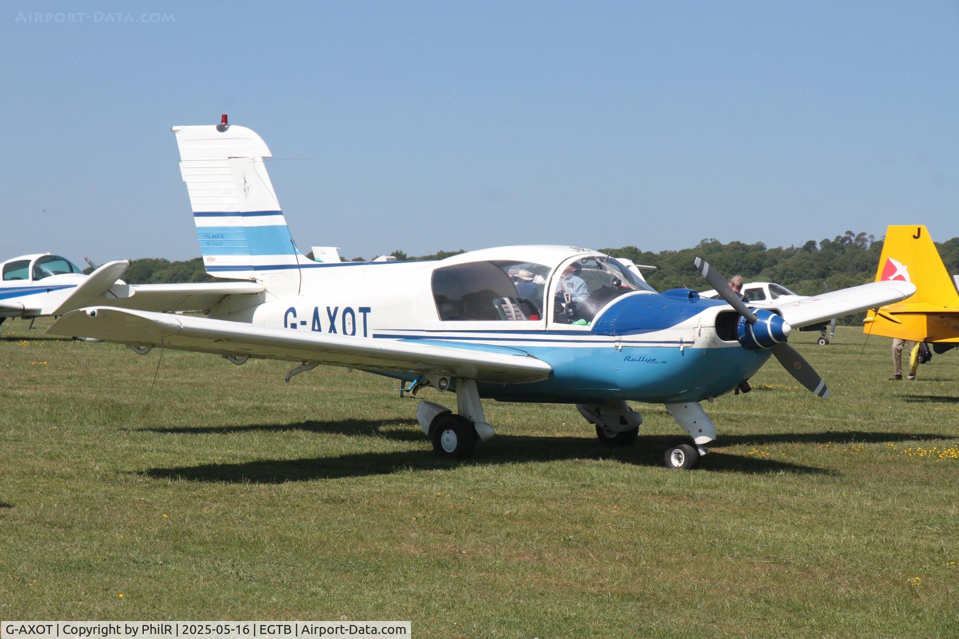 G-AXOT, 1969 Socata MS-893A Rallye Commodore 180 C/N 11433, G-AXOT 1969 Morane Saulnier MS893A Rallye Commodore 180 Private Flyer Fest Booker 