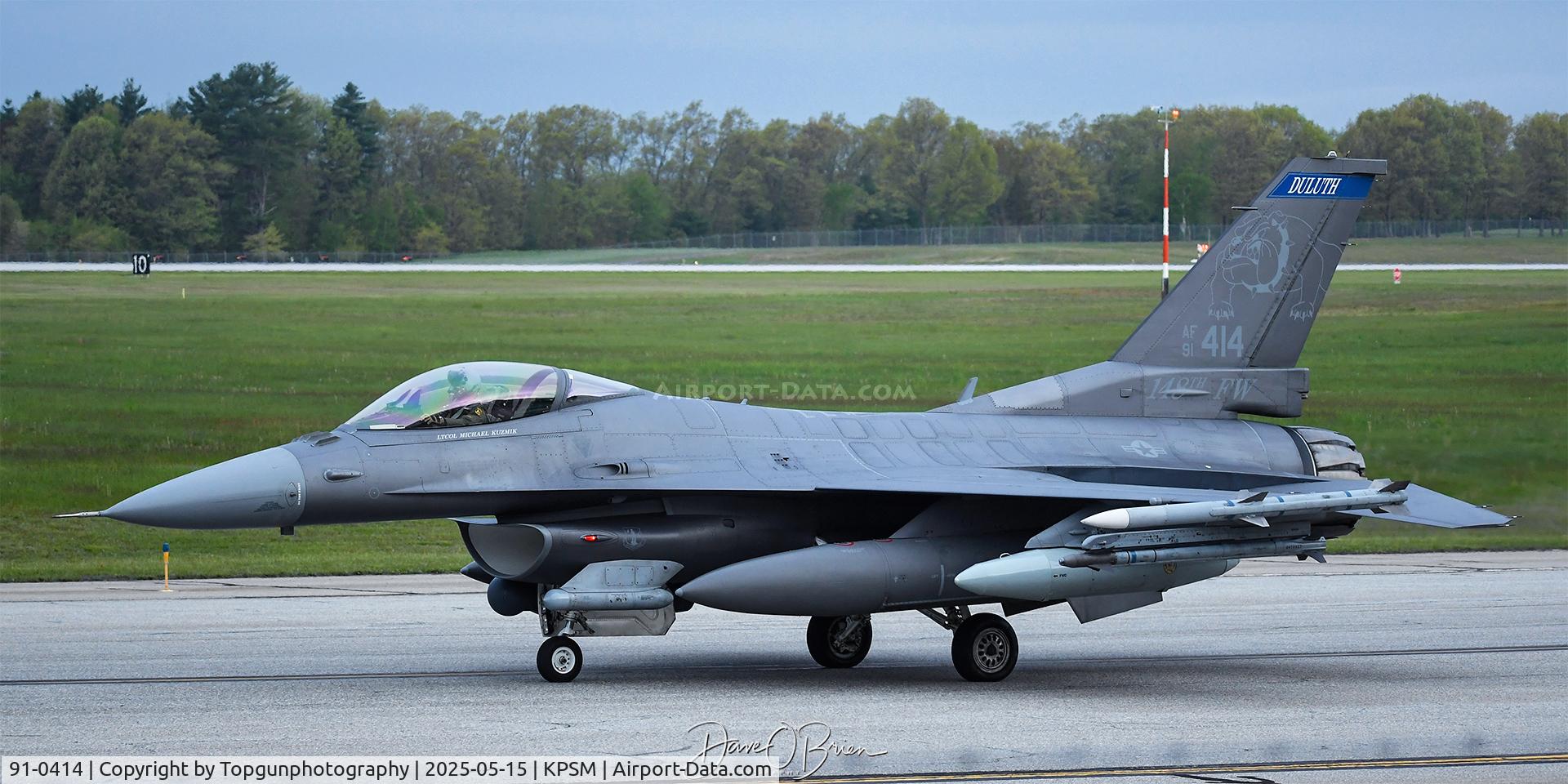 91-0414, 1991 General Dynamics F-16C Fighting Falcon C/N CC-112, TREND12 MN ANG