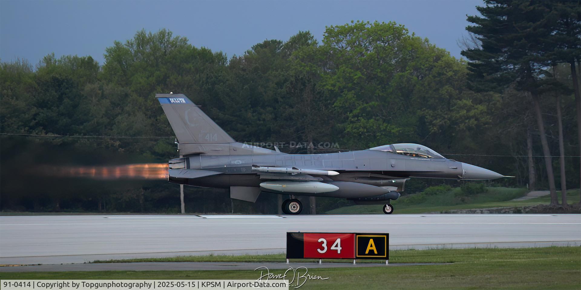 91-0414, 1991 General Dynamics F-16C Fighting Falcon C/N CC-112, 179th FS MN ANG