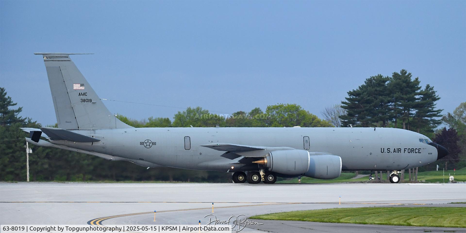 63-8019, 1963 Boeing KC-135R Stratotanker C/N 18636, ROMA61 departing with ROMA62 & TREND Flight of 3 MN F-16's