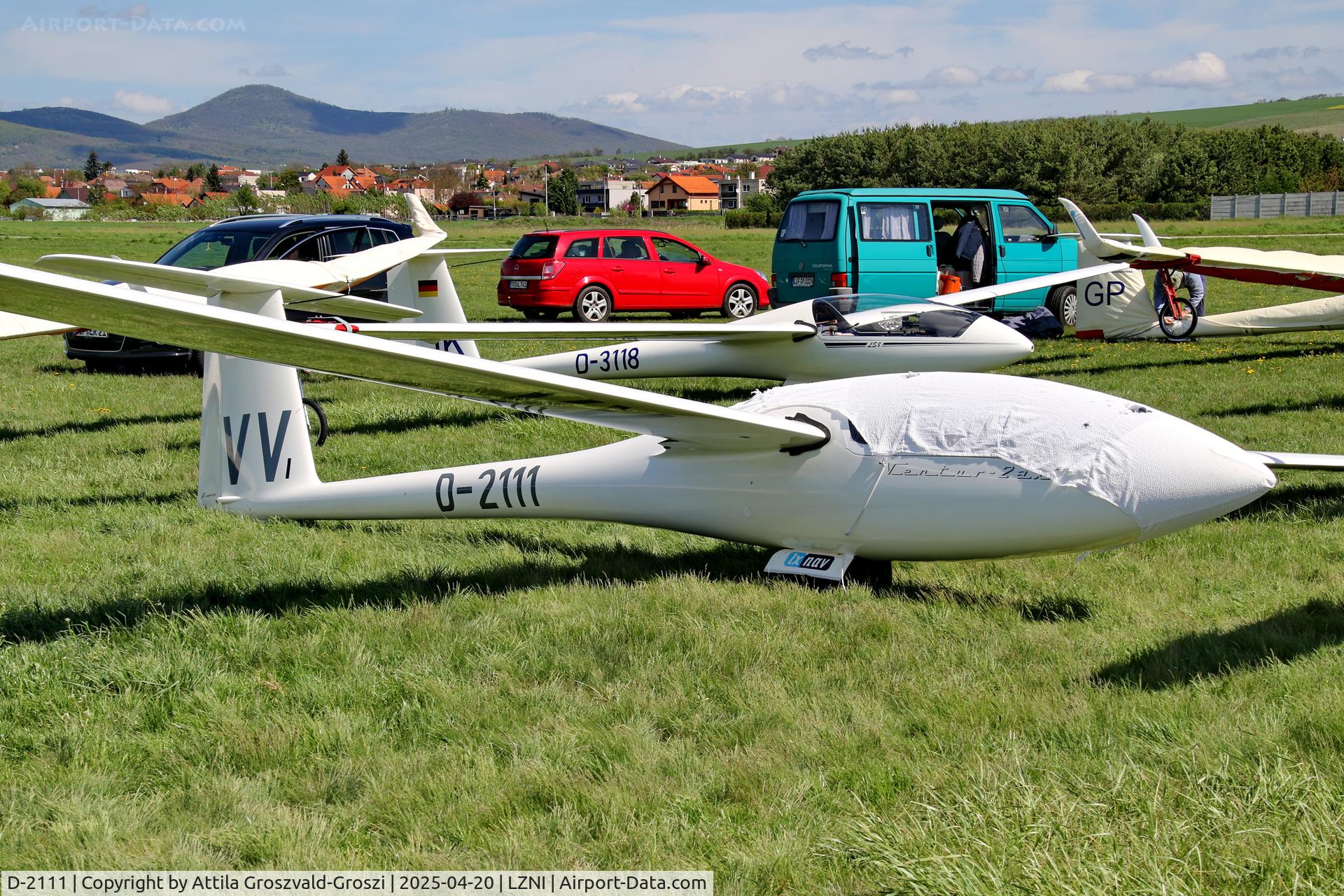 D-2111, Schempp-Hirth Ventus 2AX C/N 1, LZNI - Nitra Airport, Slovakia - Pribina Cup 2025