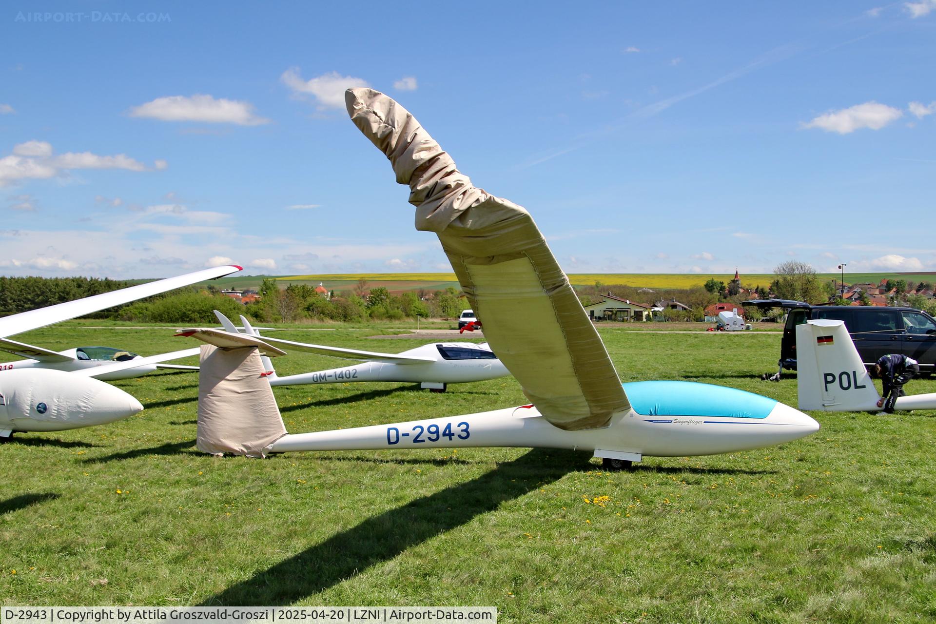 D-2943, Rolladen-Schneider LS-8 C/N Not found D-2943, LZNI - Nitra Airport, Slovakia - Pribina Cup 2025