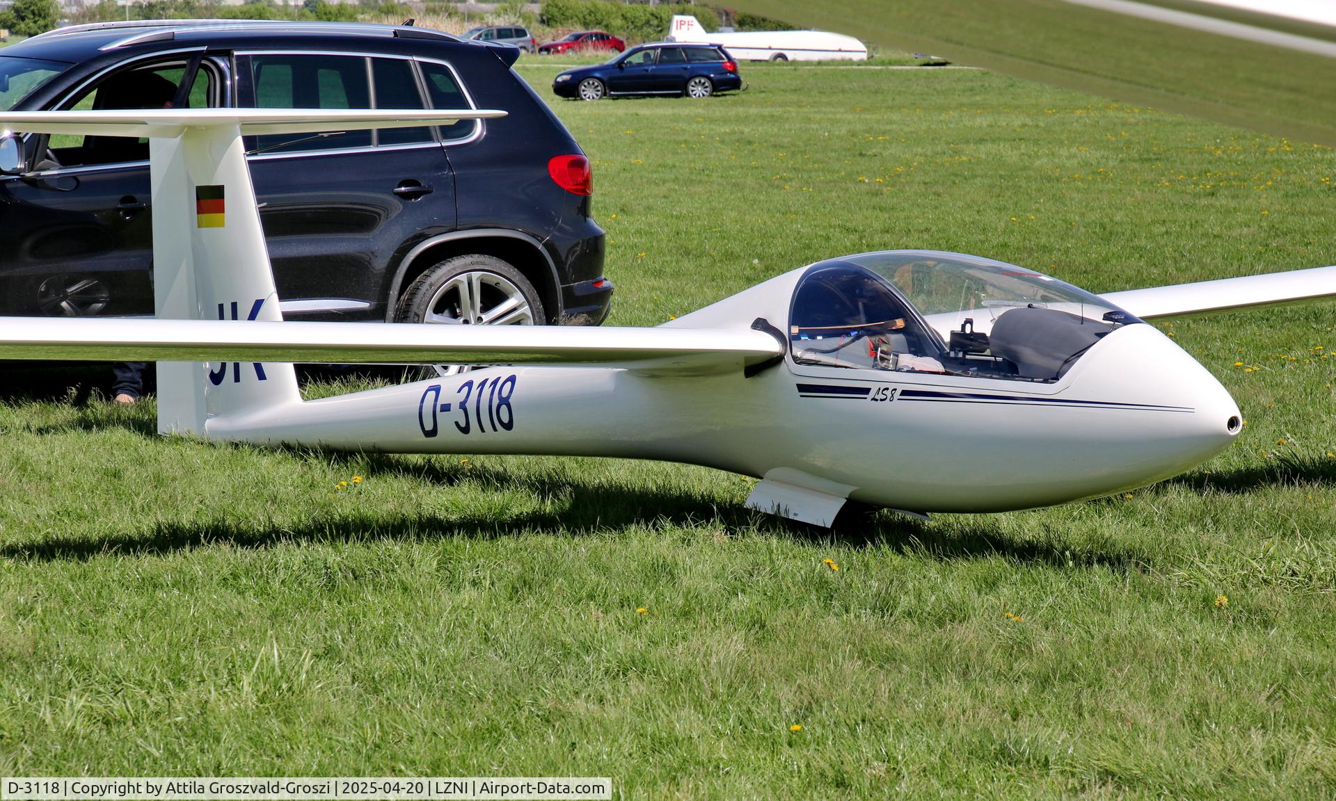 D-3118, 1997 Rolladen-Schneider LS-8a C/N 8133, LZNI - Nitra Airport, Slovakia - Pribina Cup 2025