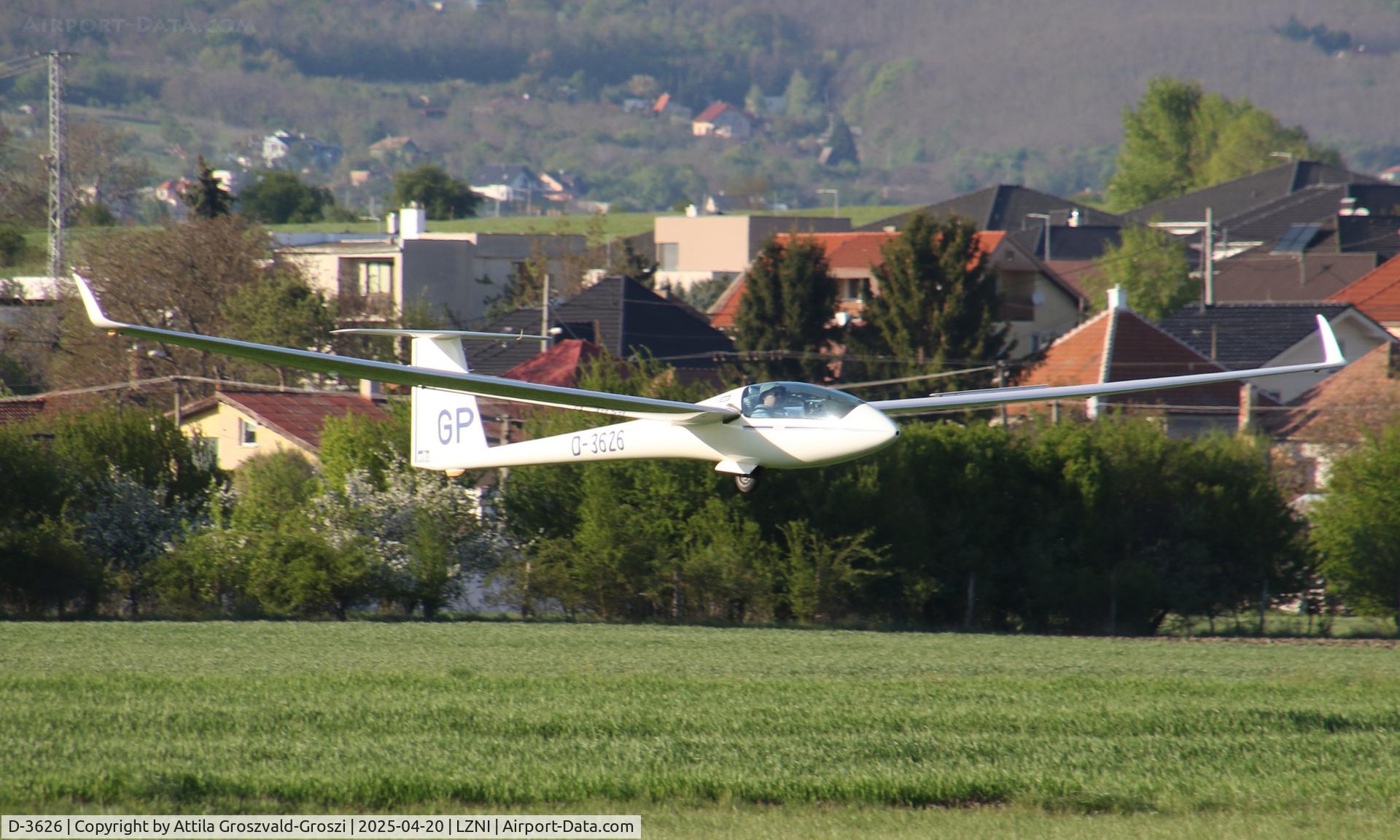 D-3626, Rolladen-Schneider LS-8-18, LZNI - Nitra Airport, Slovakia - Pribina Cup 2025