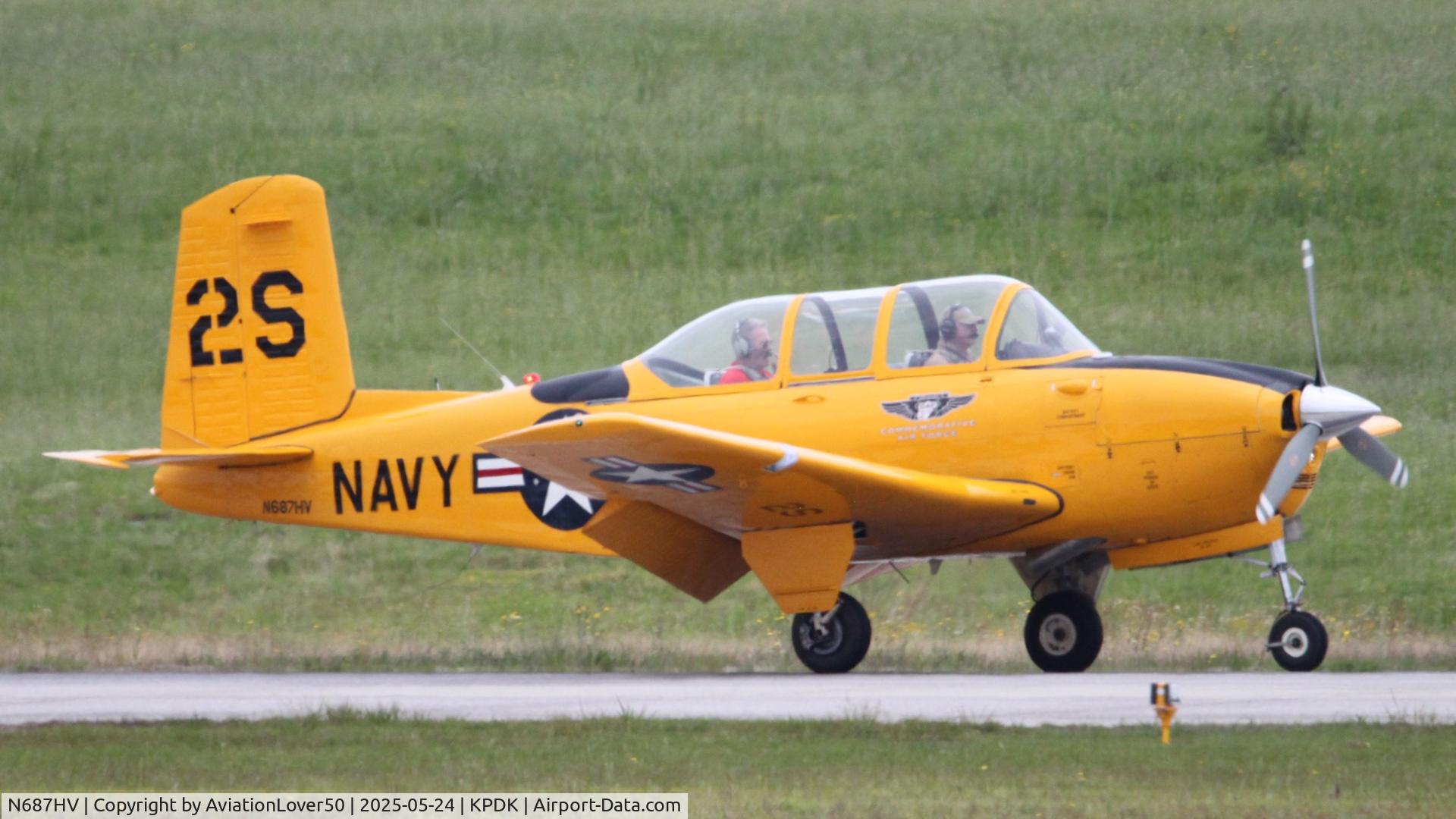 N687HV, 1955 Beech T-34B Mentor C/N BG-21, T-34B