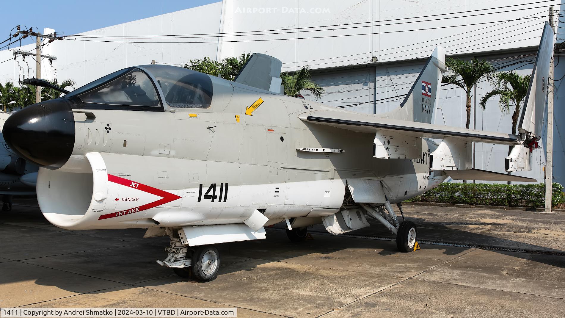 1411, Vought A-7E C/N E487, At RTAF museum.