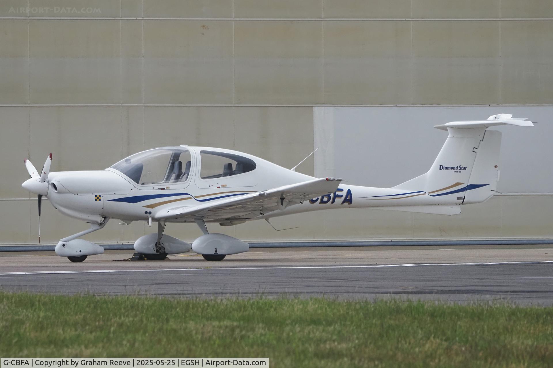G-CBFA, 2001 Diamond DA-40 Diamond Star C/N 40.063, Parked at Norwich.