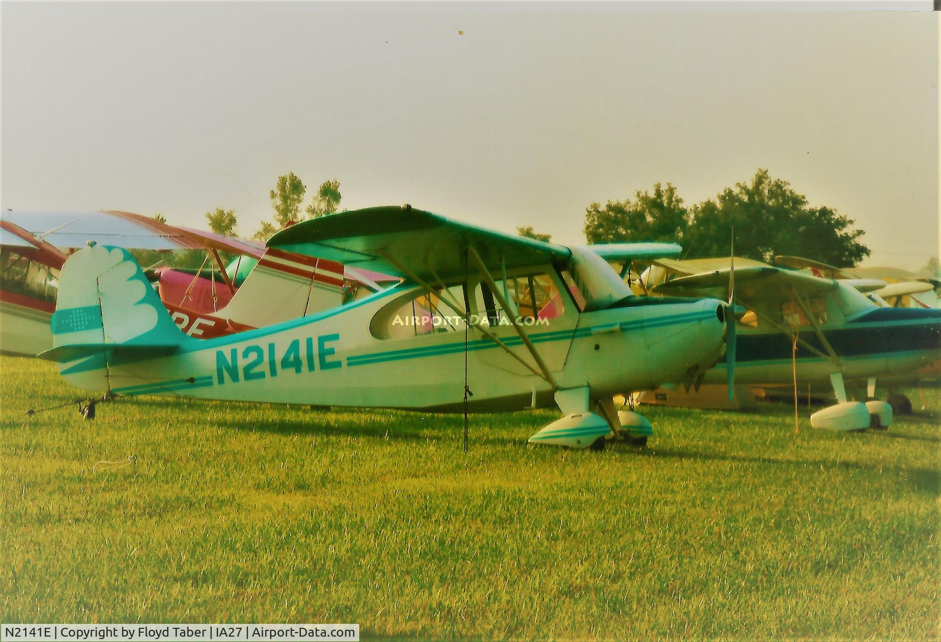 N2141E, 1946 Aeronca 7AC Champion C/N 7AC-5712, At the Antique Airfield Fly In at Blakesburg Iowa