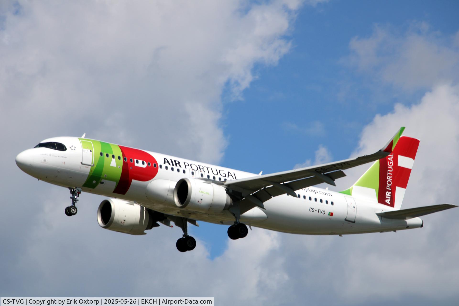 CS-TVG, 2019 Airbus A320-251N C/N 9354, CS-TVG landing rw 22L