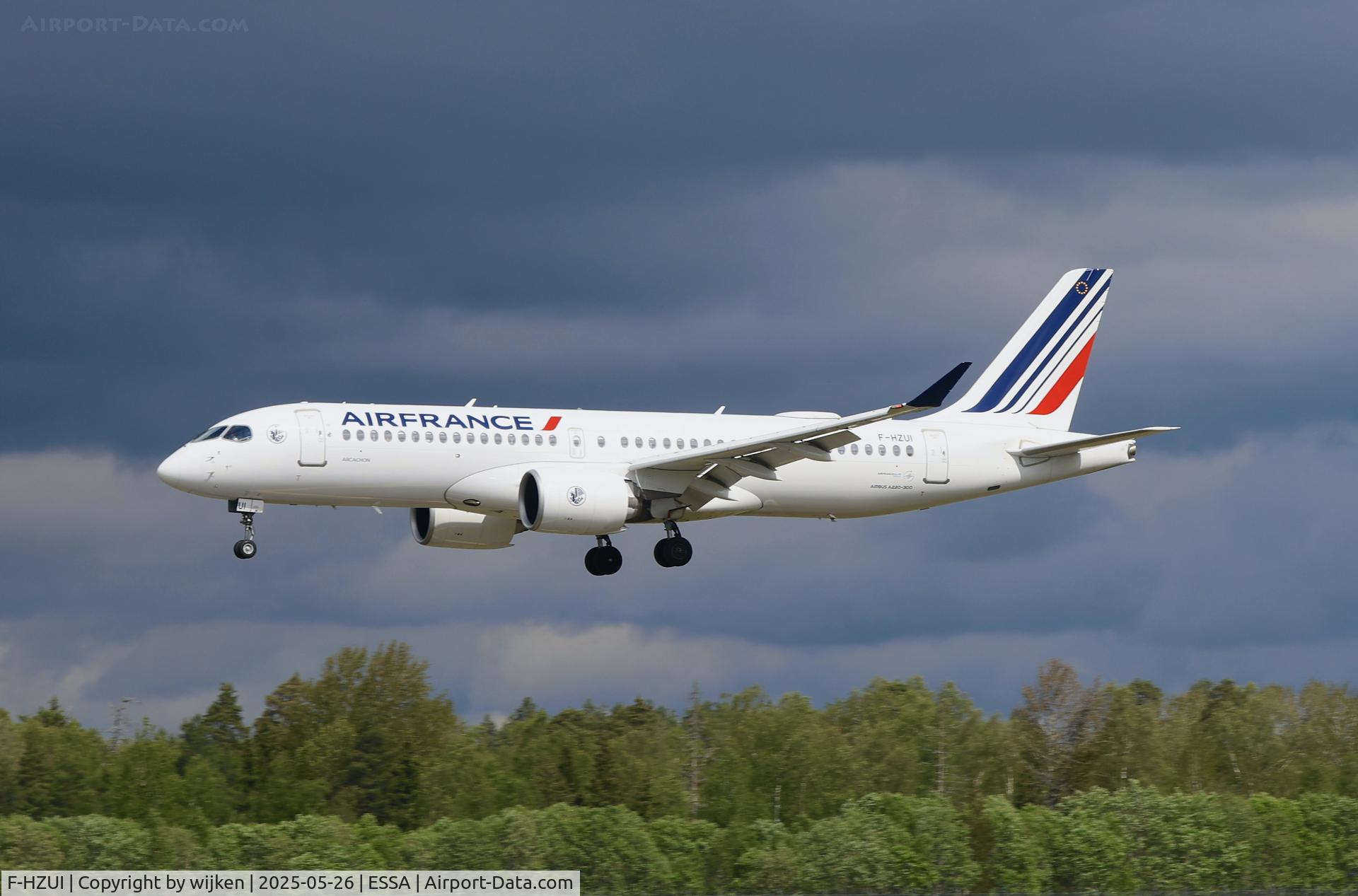 F-HZUI, 2022 Airbus A220-300 C/N 55159, Rwy 26