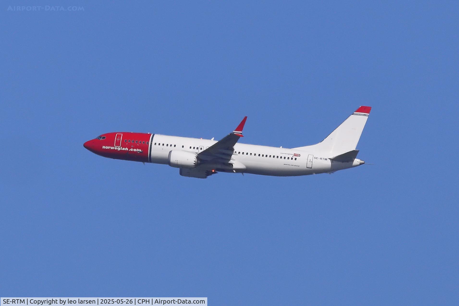 SE-RTM, Boeing 737-8 MAX C/N 62926 / 8763, Copenhagen 26.5.2025