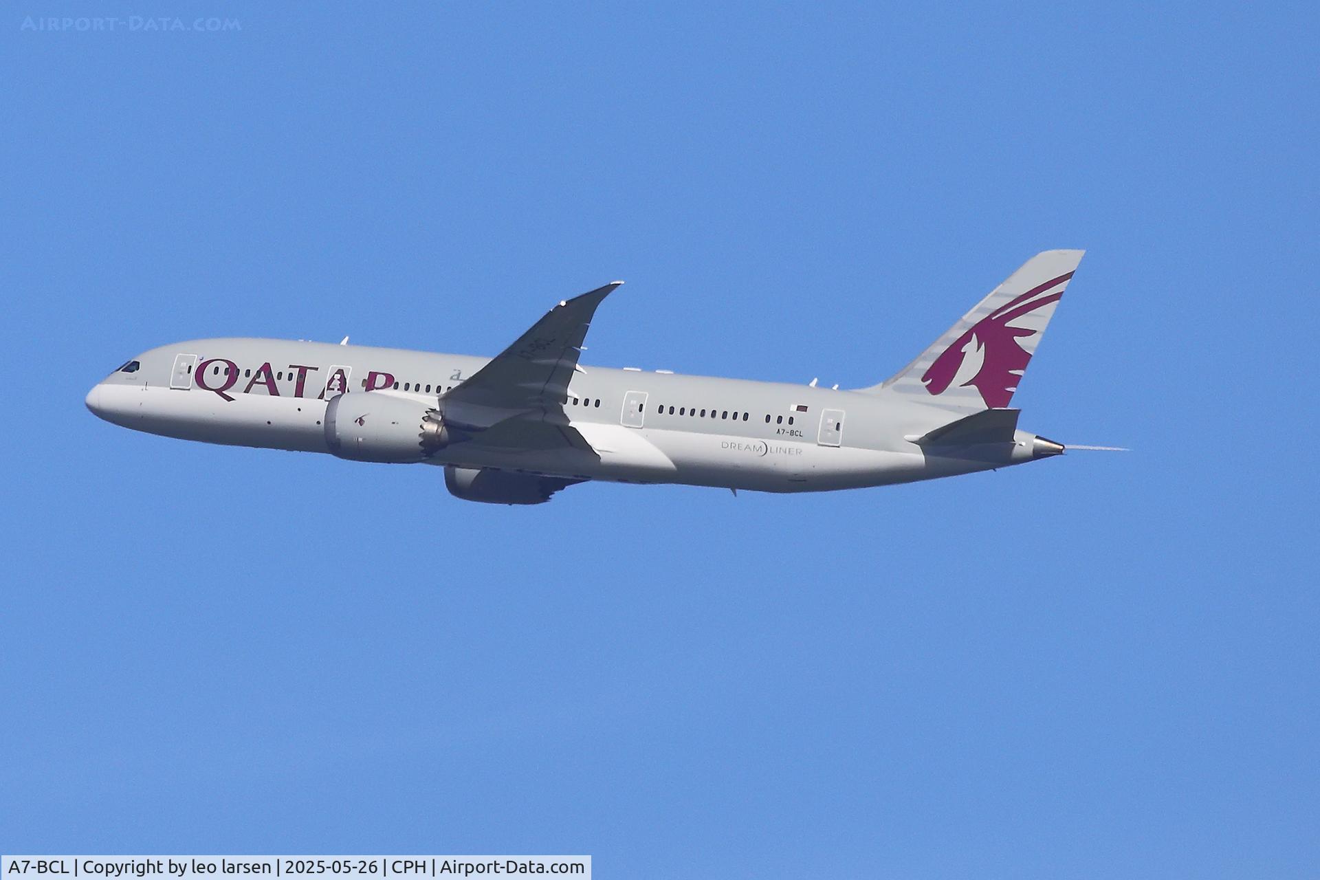 A7-BCL, 2012 Boeing 787-8 Dreamliner C/N 38330, Copenhagen 26.5.2025