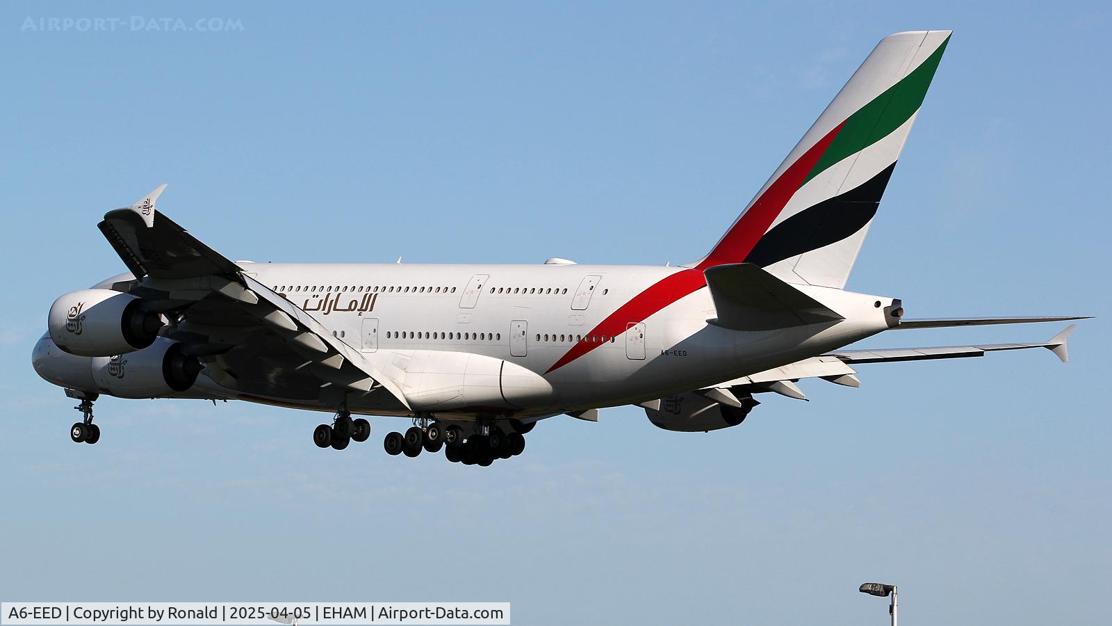 A6-EED, 2012 Airbus A380-861 C/N 111, at eham