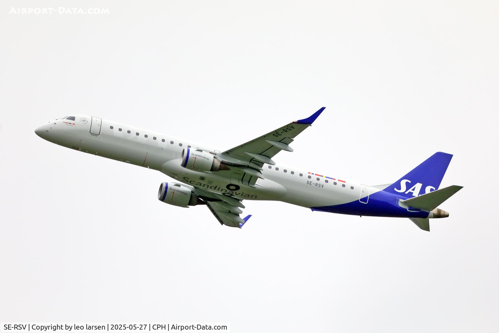 SE-RSV, 2018 Embraer E-195 C/N 749, Copenhagen 27.5.2025