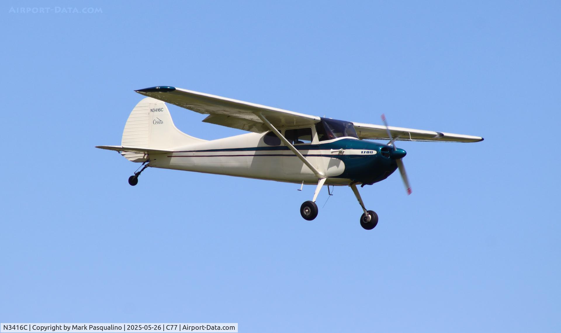 N3416C, 1954 Cessna 170B C/N 26459, Cessna 170B