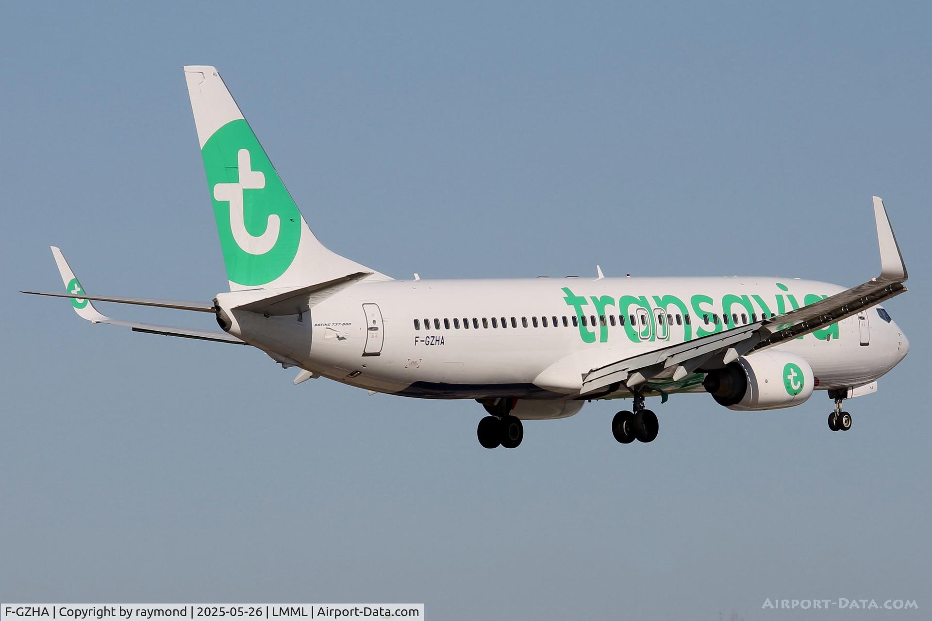 F-GZHA, 2007 Boeing 737-8GJ C/N 34901, Boeing 737-800 reg F-GZHA of Transavia France on final approach to RW31 landing in Malta.