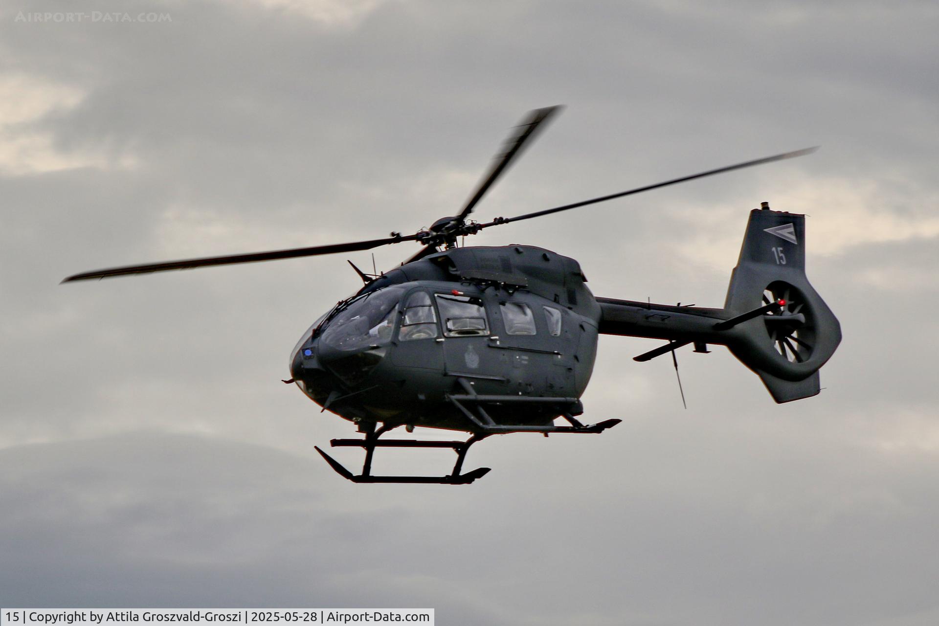 15, 2019 Airbus Helicopters H-145M C/N 20336, Training mission flight, over the range, Szentkirályszabadja-Veszprém, Hungary