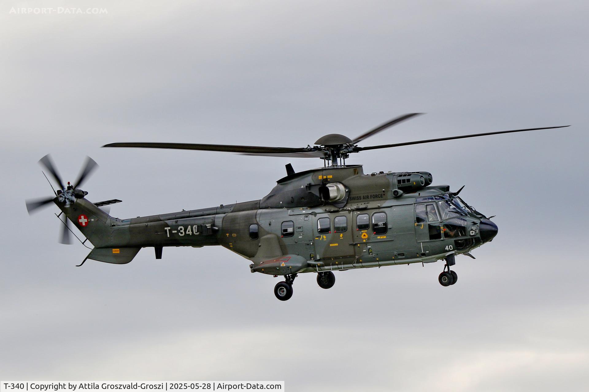 T-340, 2002 Eurocopter AS-532UL Cougar C/N 2554/MIS025, Training mission flight, over the range, Szentkirályszabadja-Veszprém, Hungary