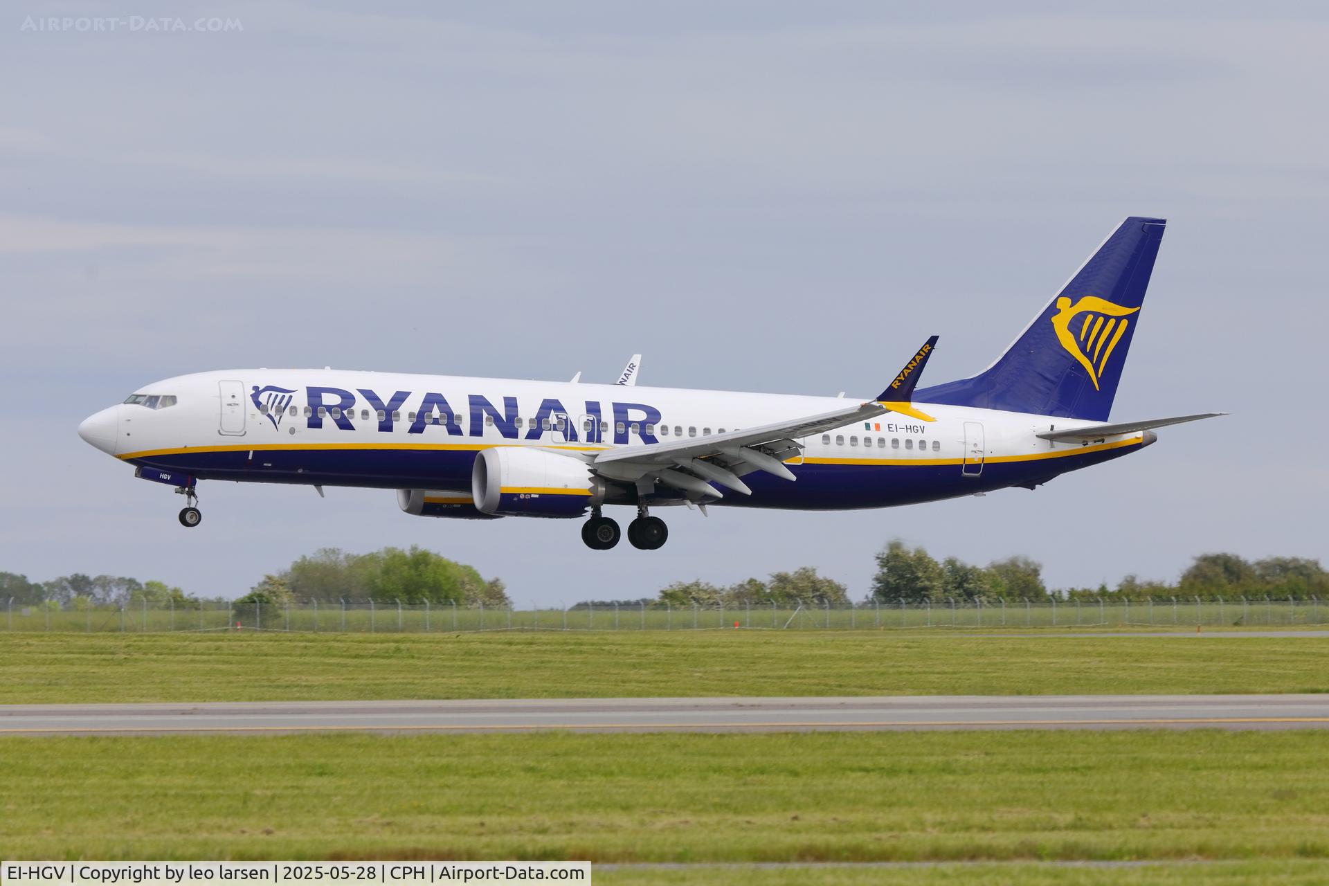 EI-HGV, 2021 Boeing 737-8-200 MAX C/N 62329, Copenhagen 28.5.2025