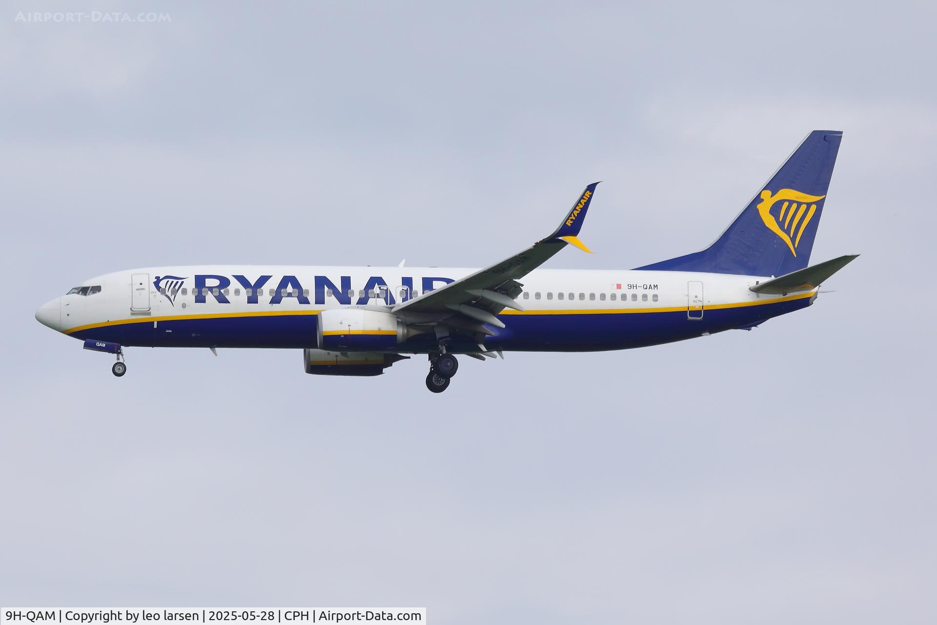9H-QAM, 2017 Boeing 737-800 C/N 44794, Copenhagen 28.5.2025